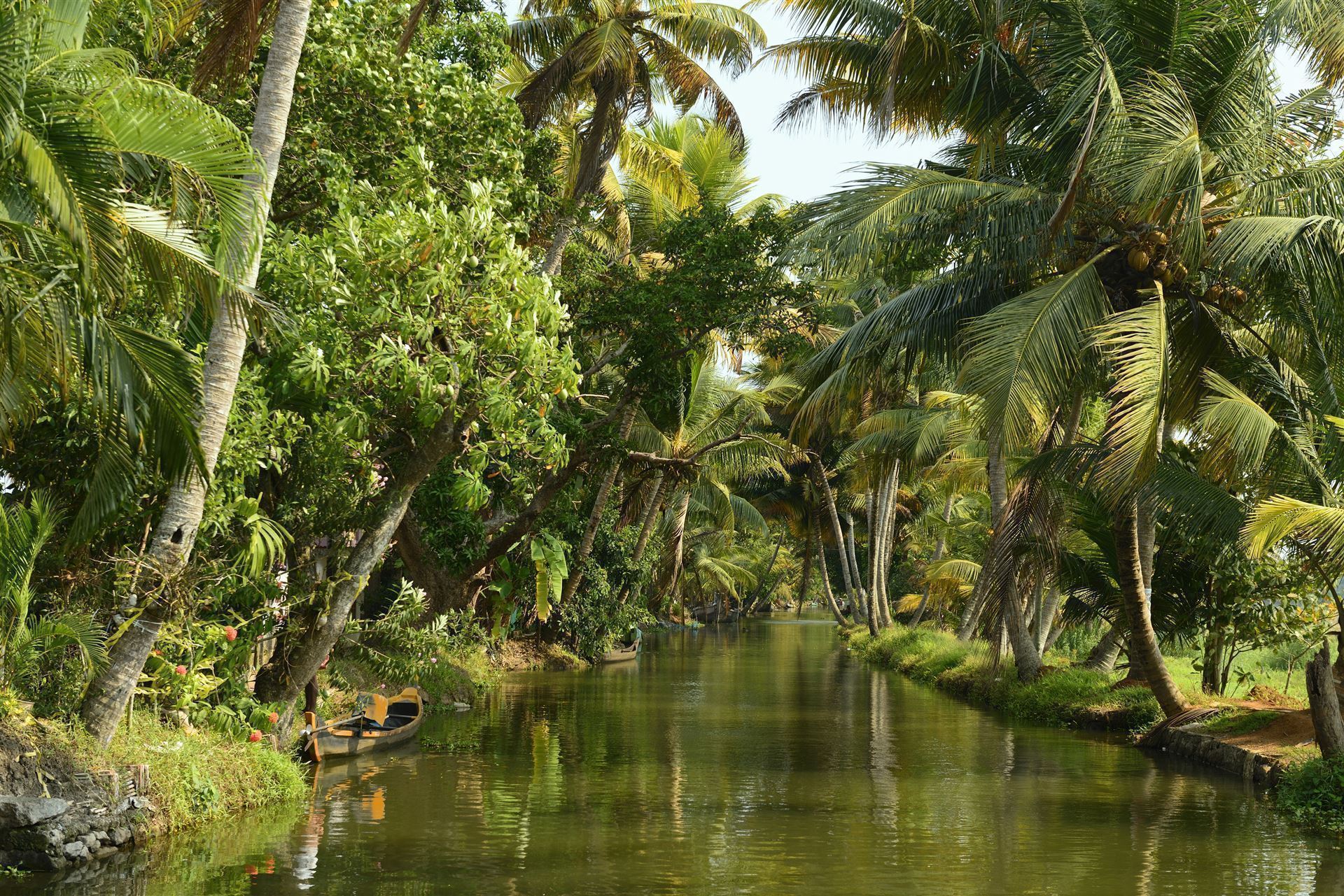 Wasserkanäle in Kumarakom