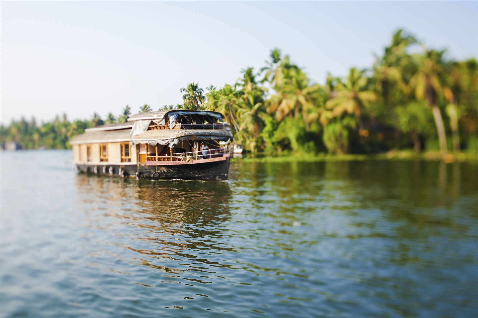 Hausboot in den Backwaters