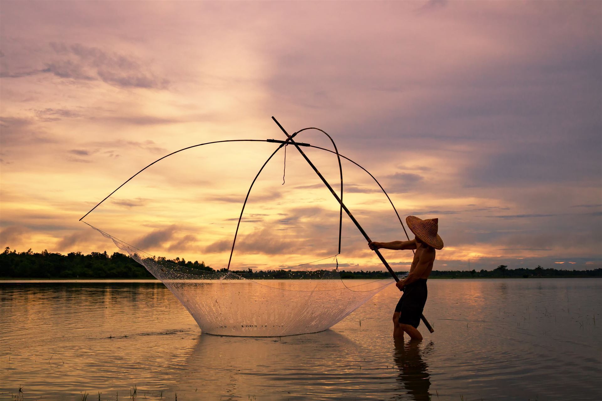 Impressionen eines Fischers in Kochi