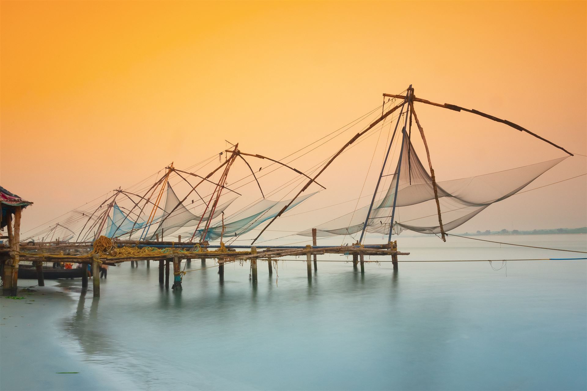 Chinesische Fischernetze Kochi