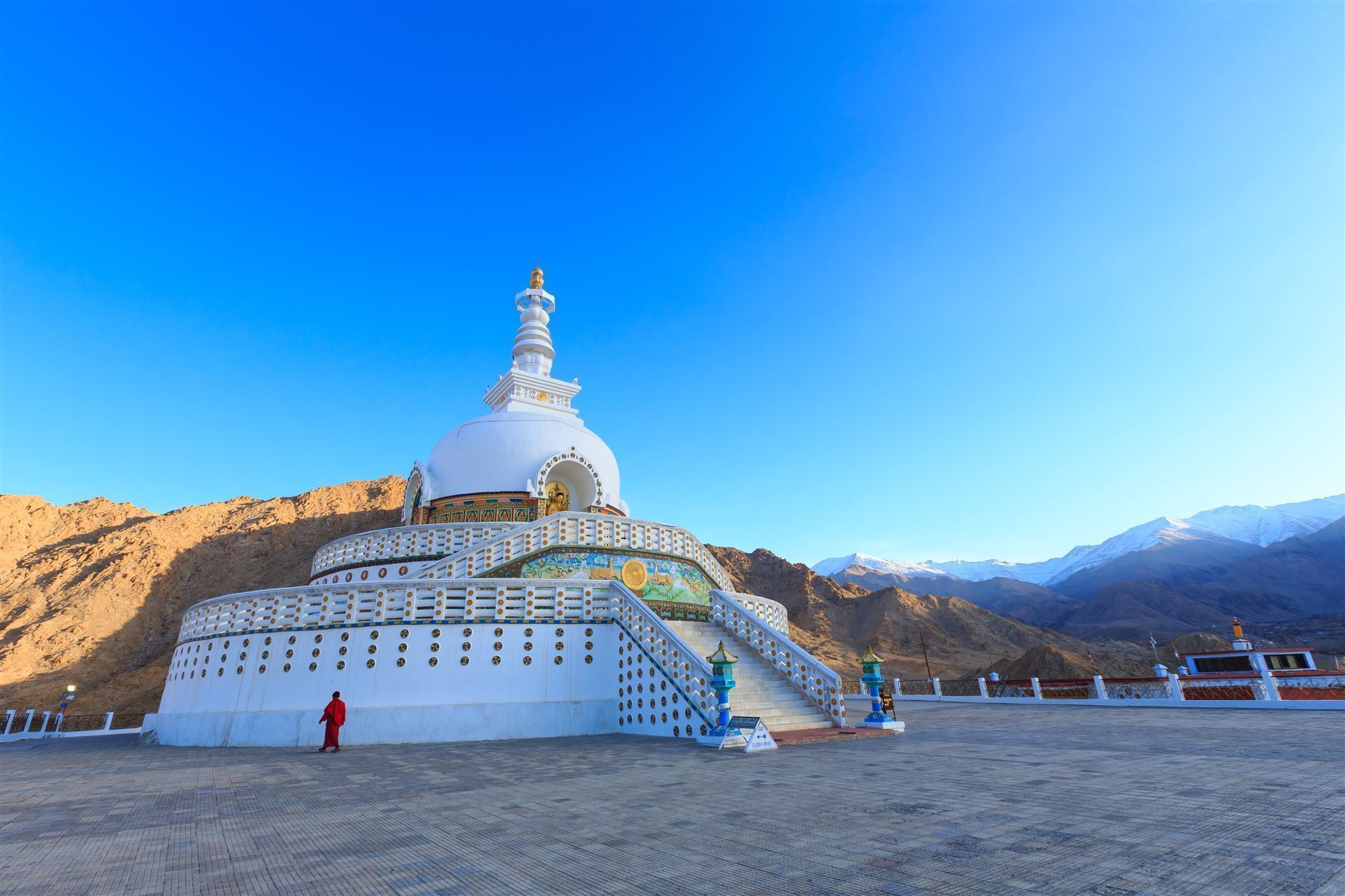 Shanti Stupa Tempel bei Leh