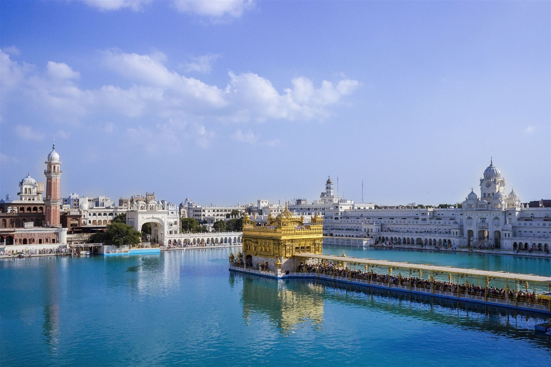 Panorama Amritsar mit dem Goldenen Tempel