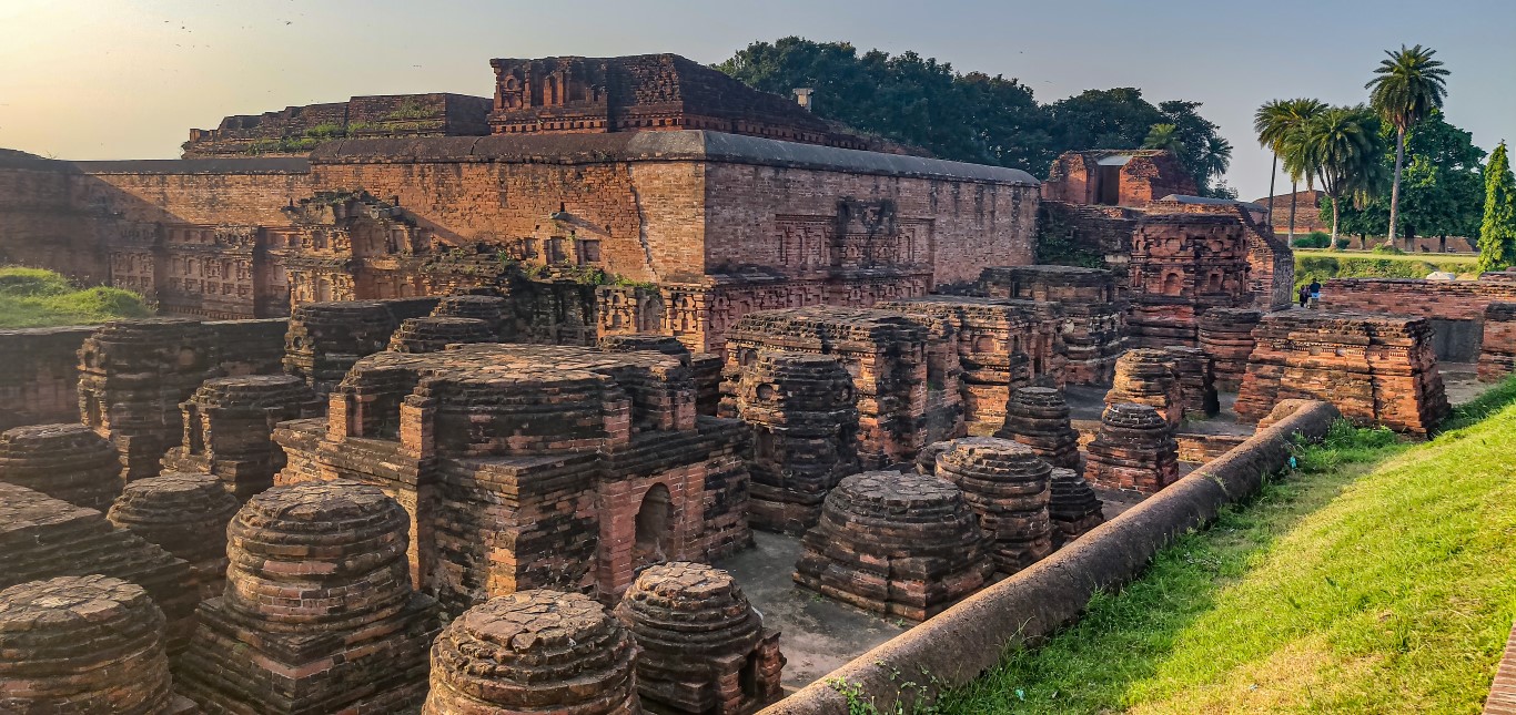 Nalanda- Universität Ruinen 