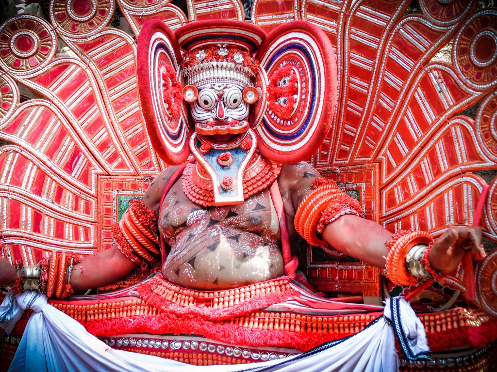 Theyyam Fest Traditonelle Gottheit