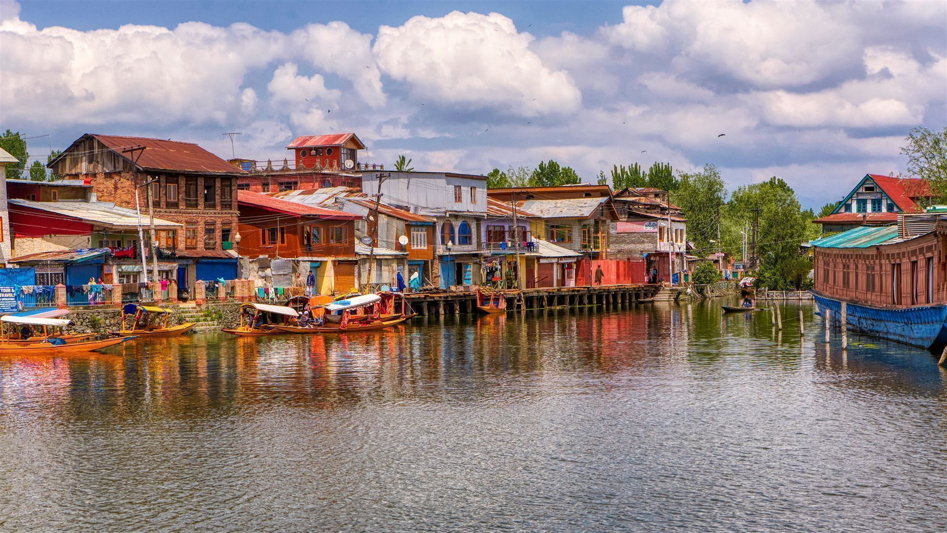 Hausboote in Srinagar