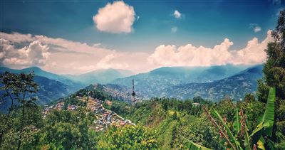 Blick über Gangtok