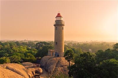 Indien_Leuchtturm_Mamallapuram