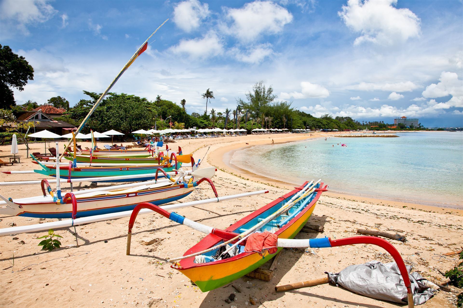 Boote am Strand