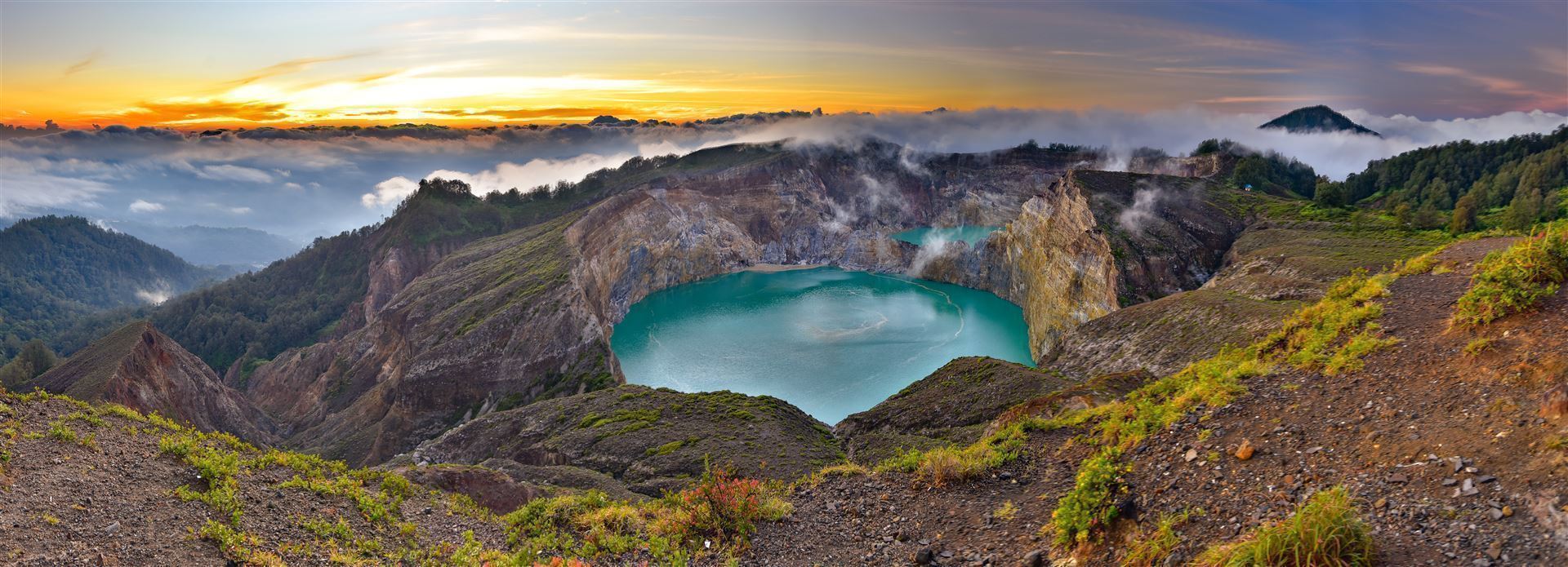 Kelimutu Vulkan auf der Insel Flores