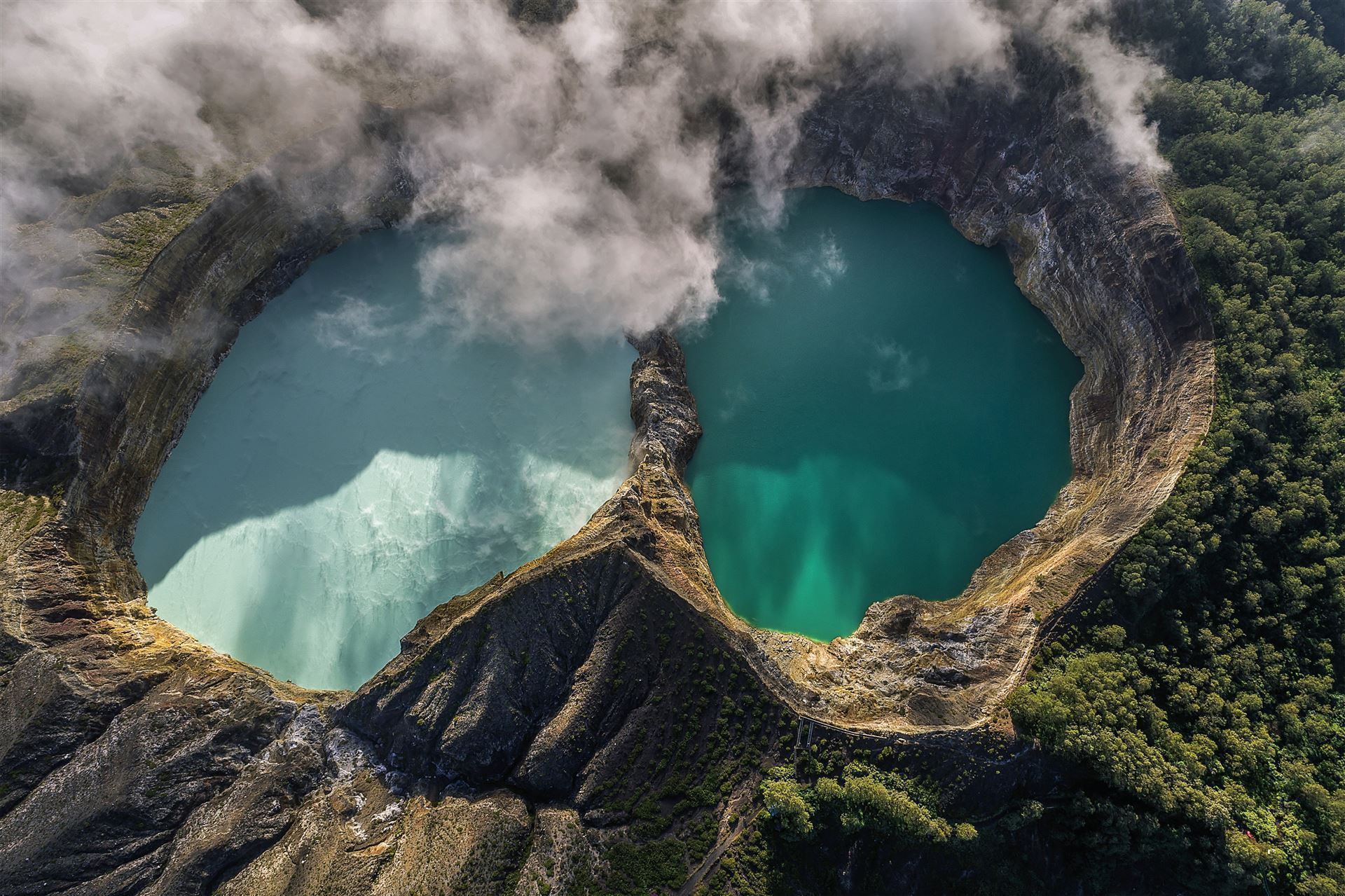 Kelimutu Vulkan auf der Insel Flores