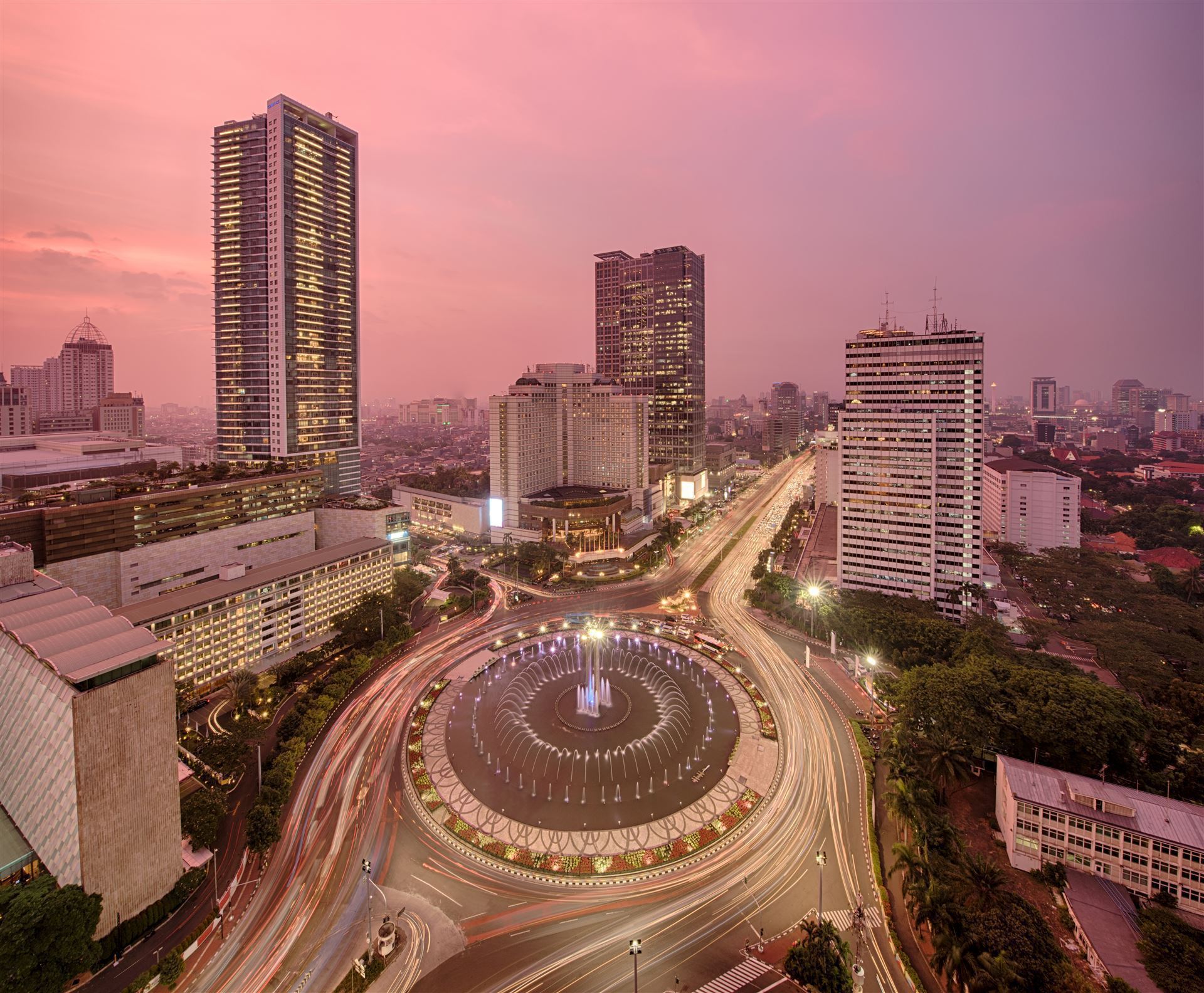 Jakarta bei Nacht