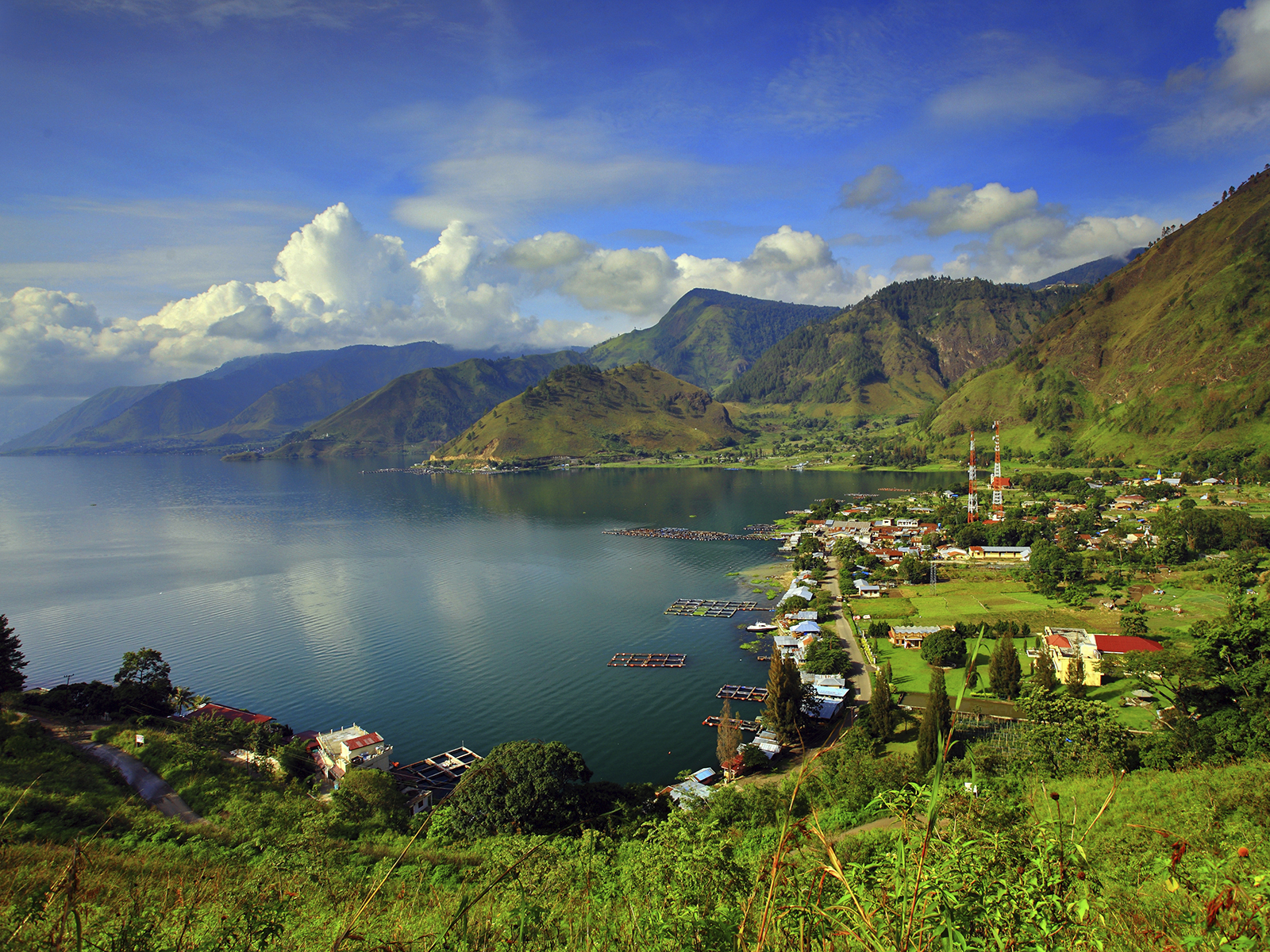 Insel Sumatra Tobasee