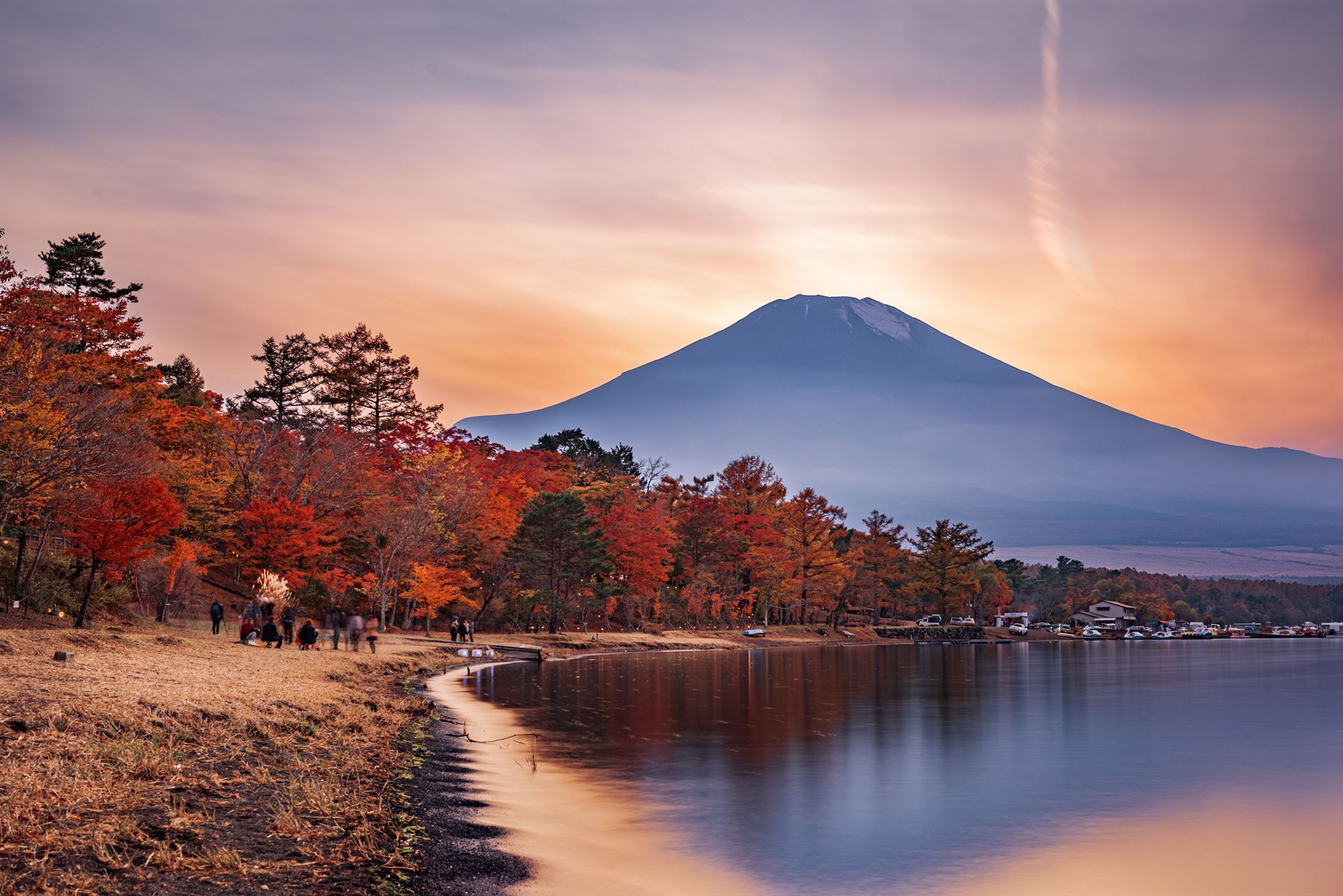 Yamanaka See im Herbst