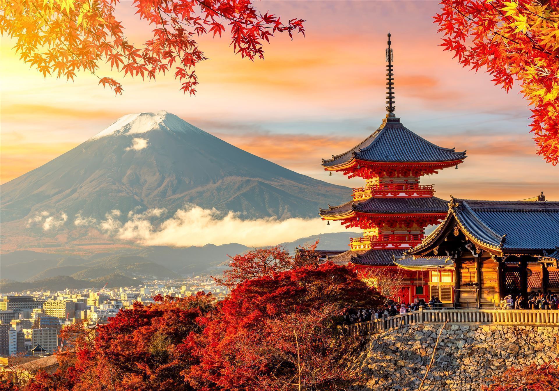Kiyomizu Dera Tempel mir Fuji
