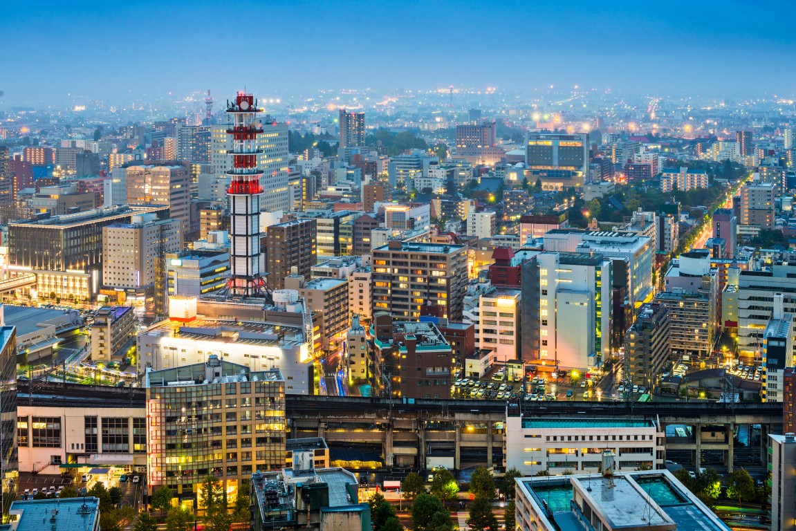 Sendai-Stadtblick