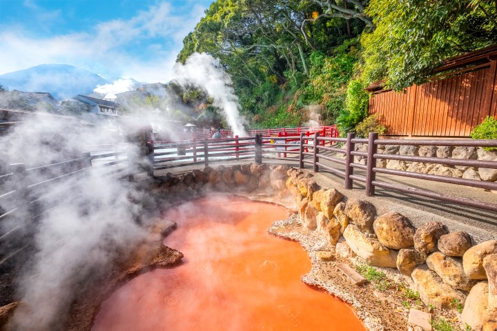 Beppu, Japan heiße Quelle Kamado Jigoku in Beppu, Oita. 