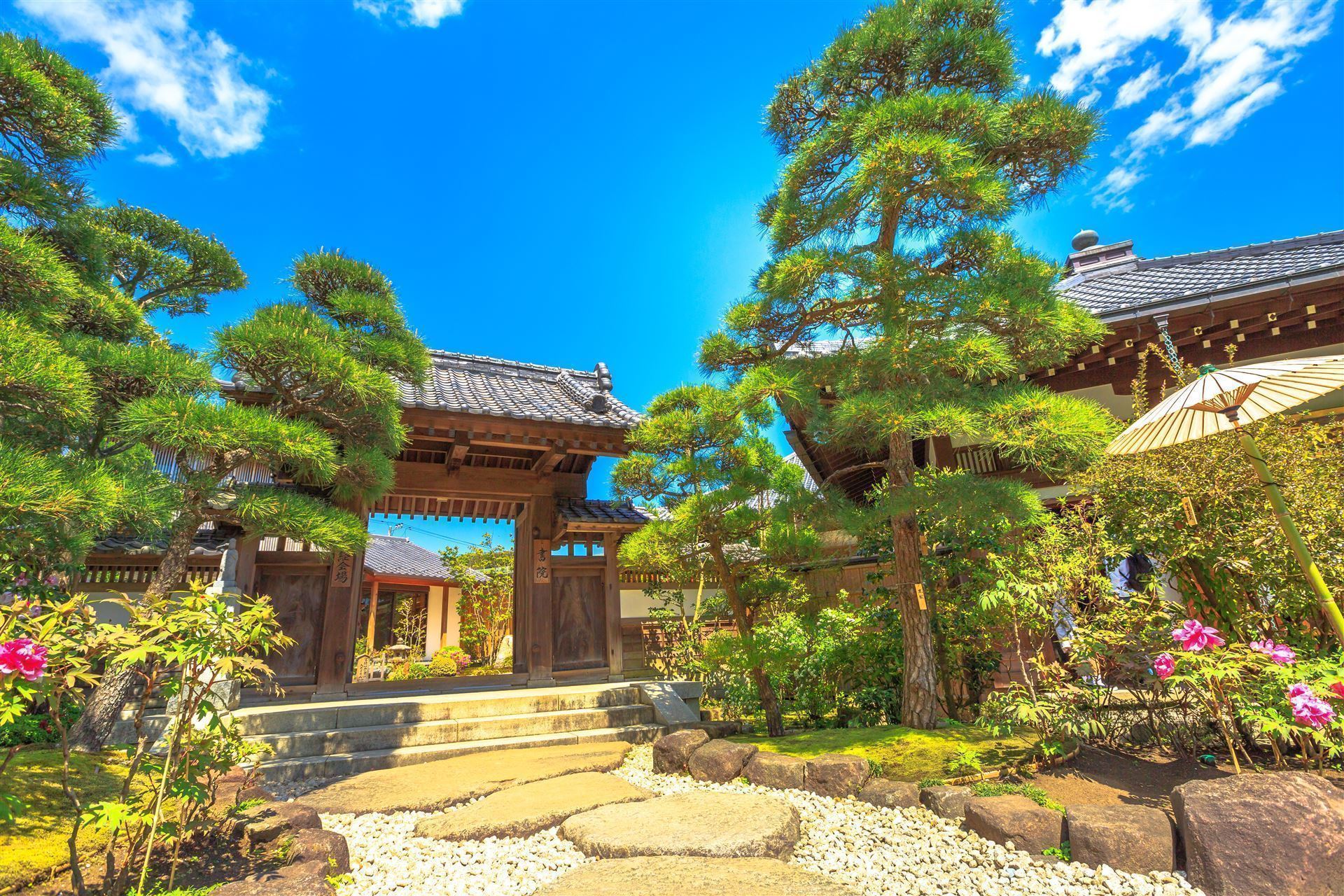 Hasedera Tempel mit japanische Garten