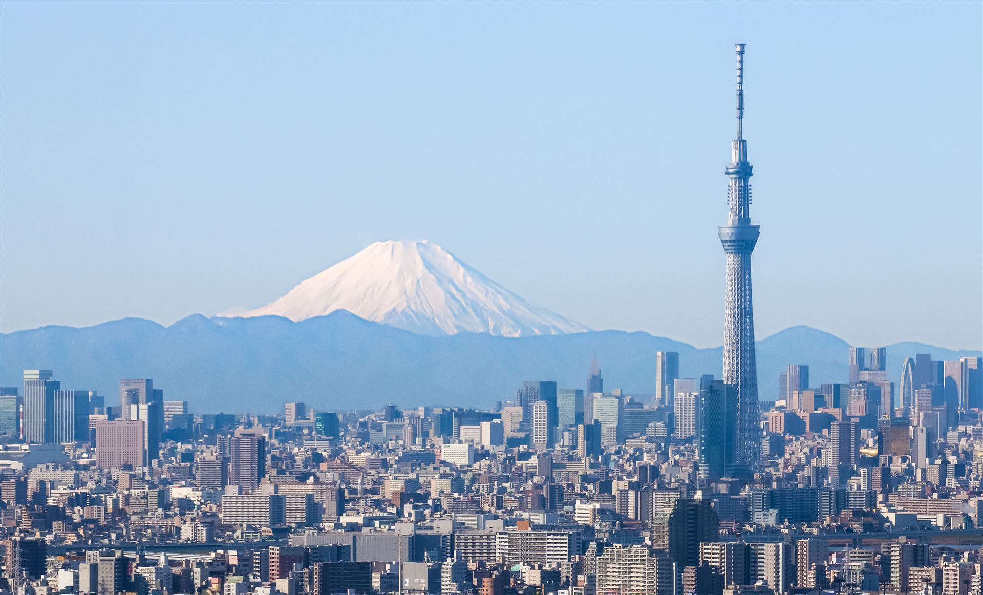 Tokio Sky Tree Tower mit Fuji