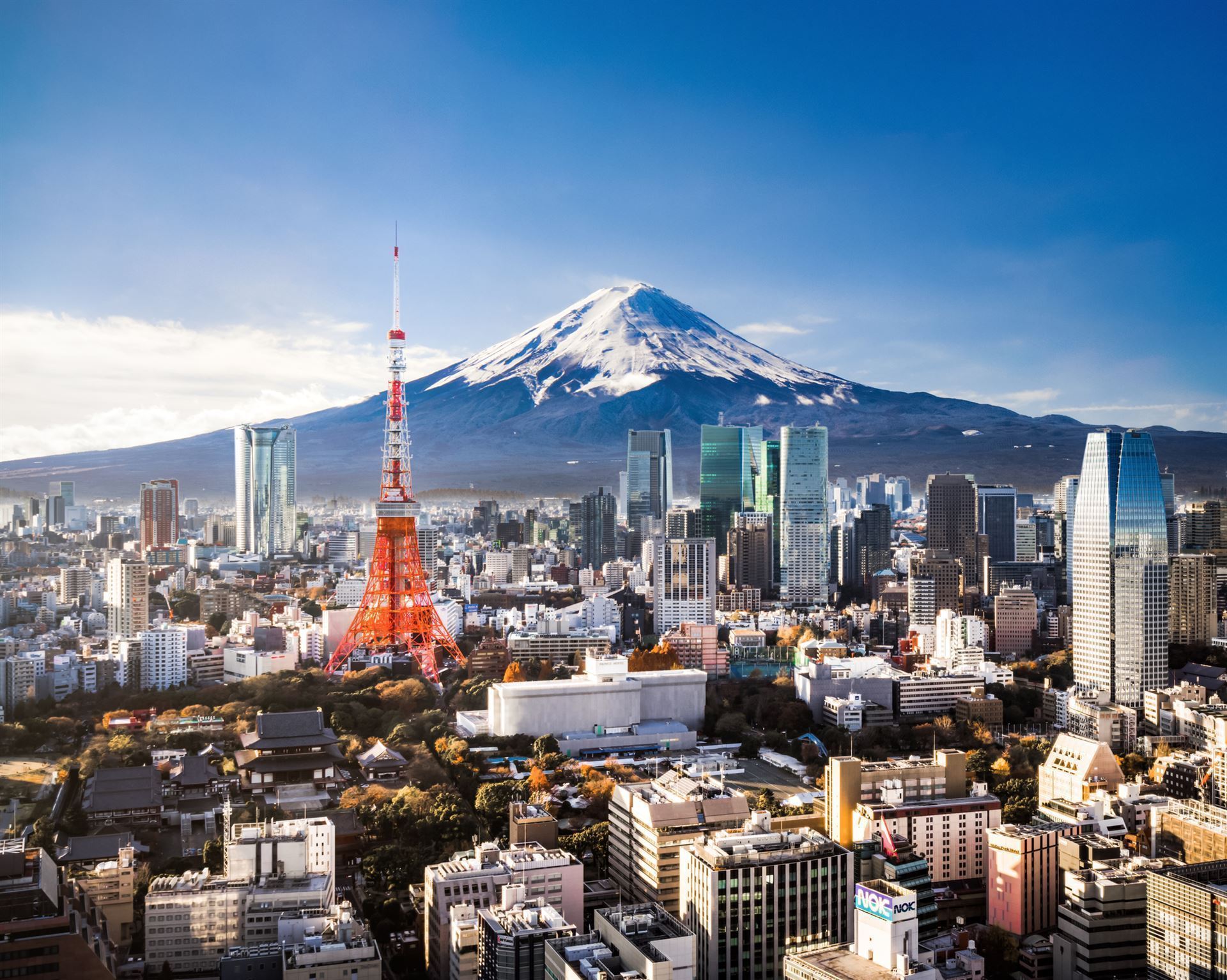 Skyline mit Fuji