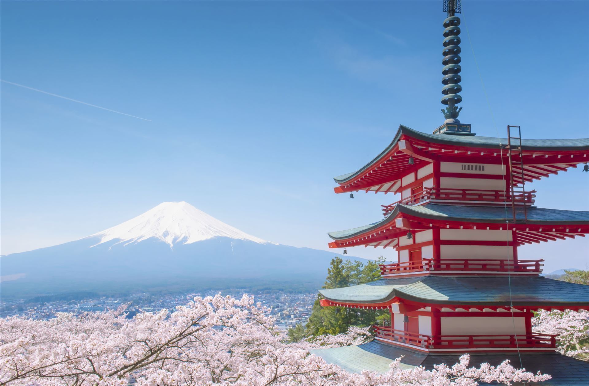 Chureito Pagode mit Fuji