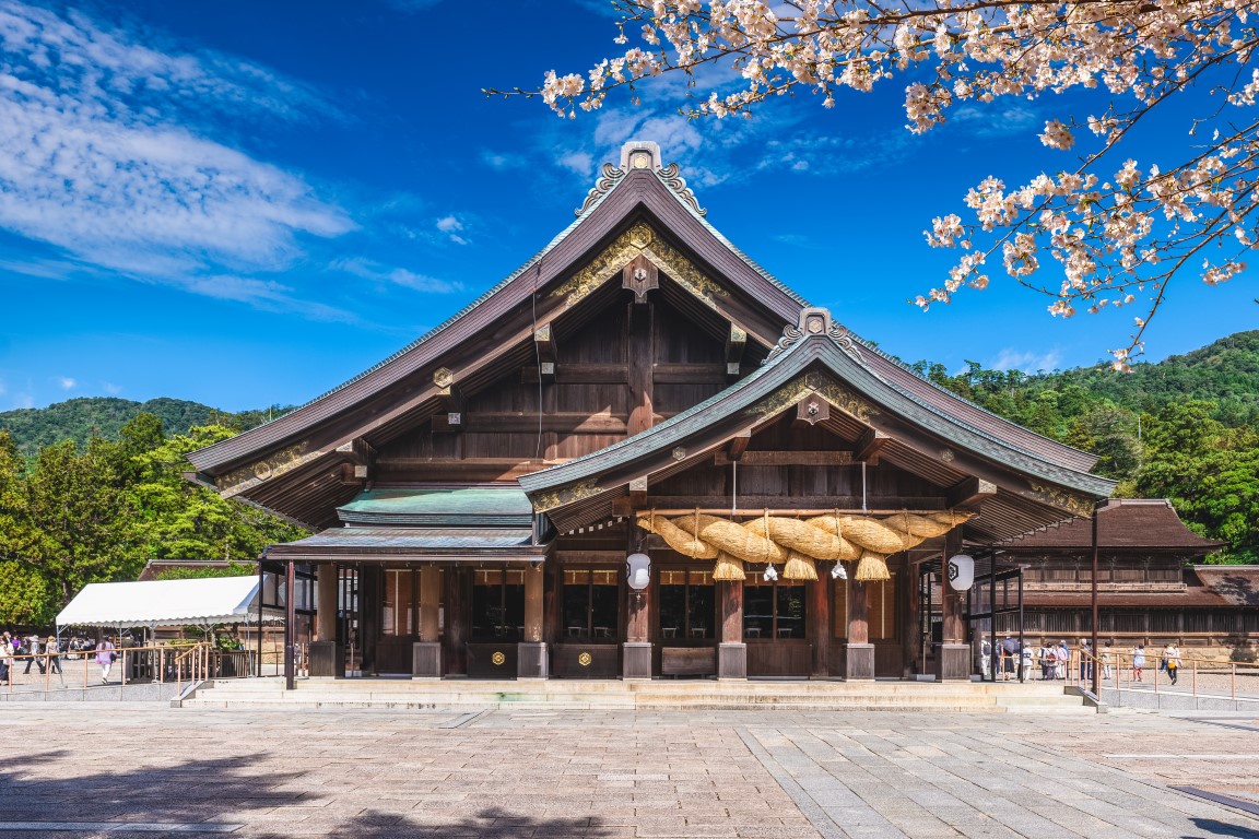 Hodan, Haupthalle der Izumo Taisha in der Stadt Izumo, Shimane, Japan