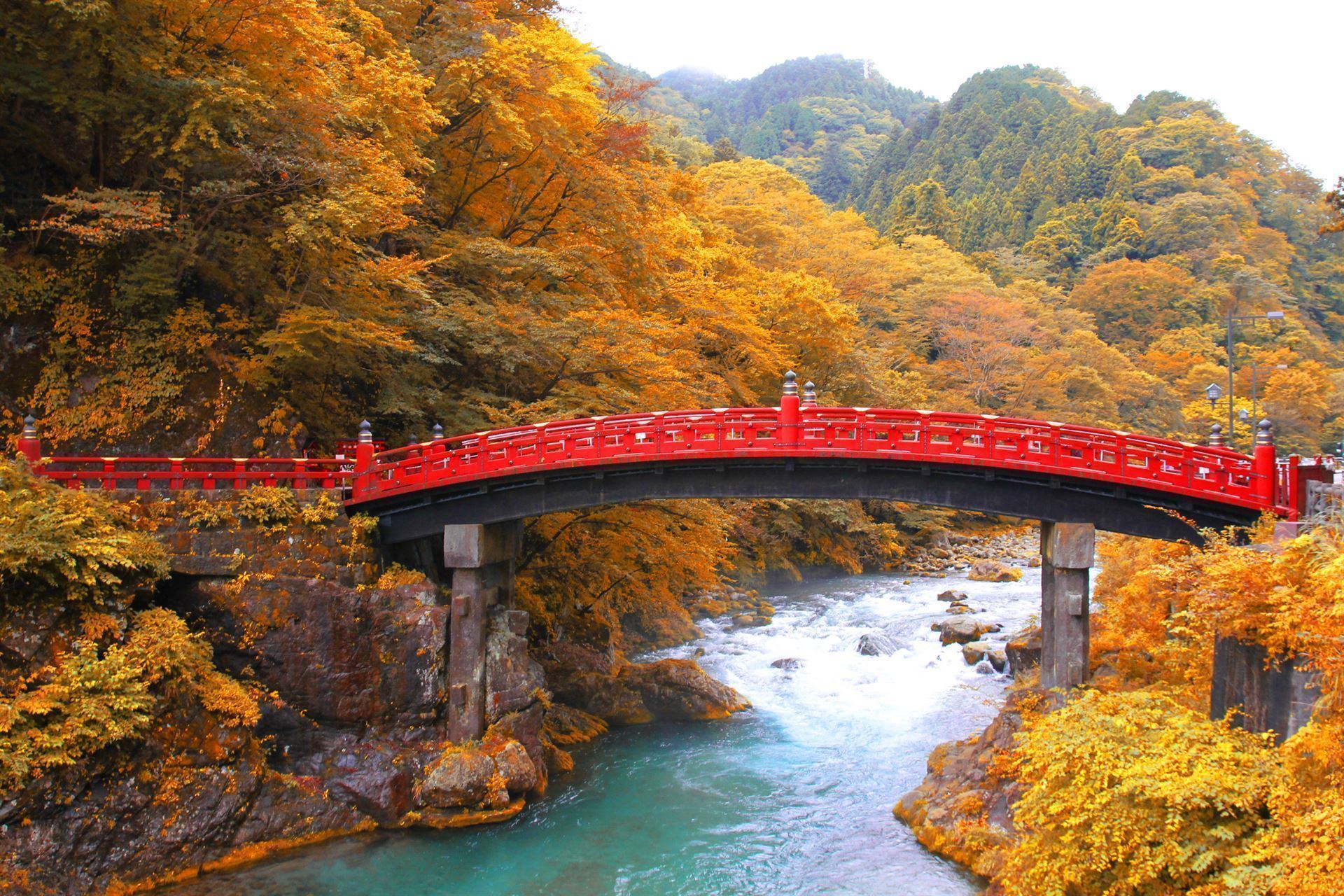Shinkyo Brücke im Herbst