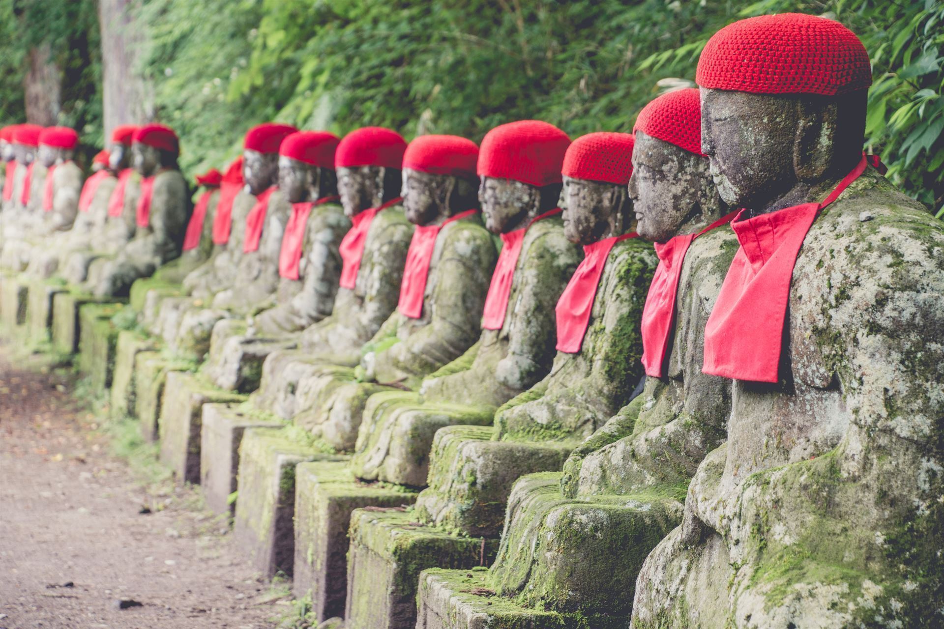 Stein Statues im Park