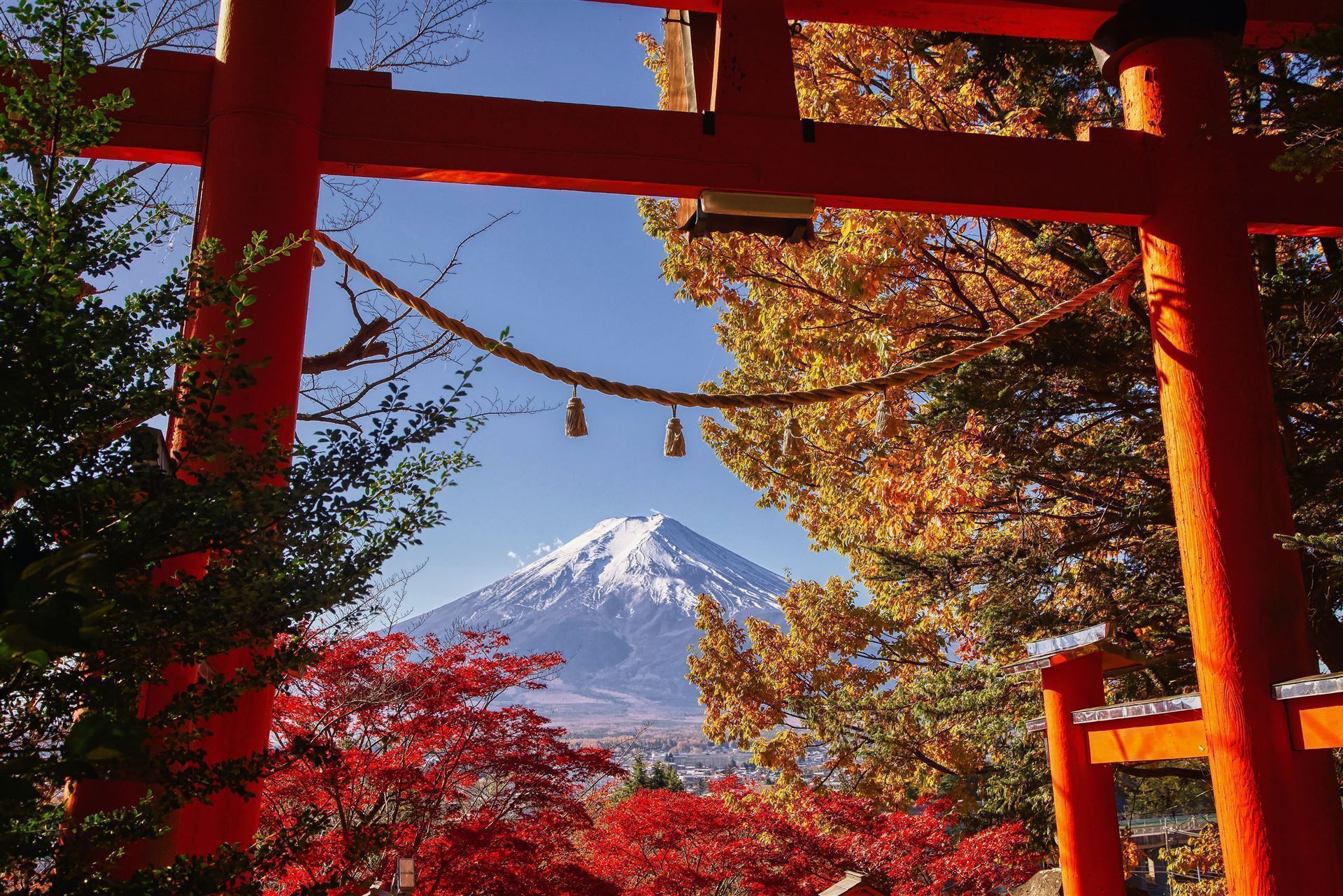 Mount Fuji mit Churieto Pagode
