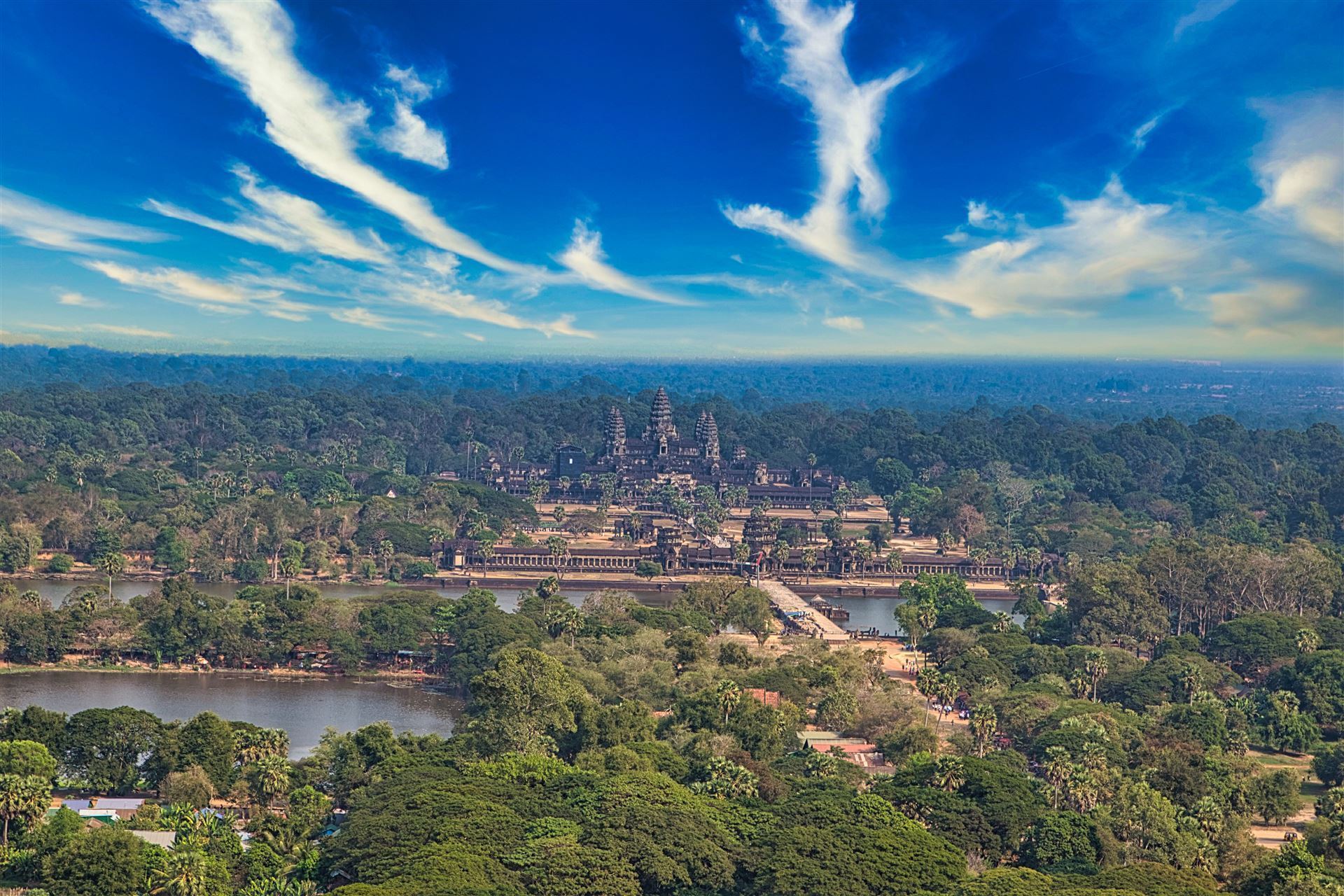 Angkor Wat Sicht von oben