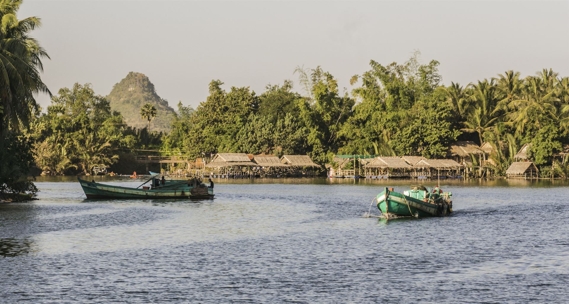 Fluss bei Kampot