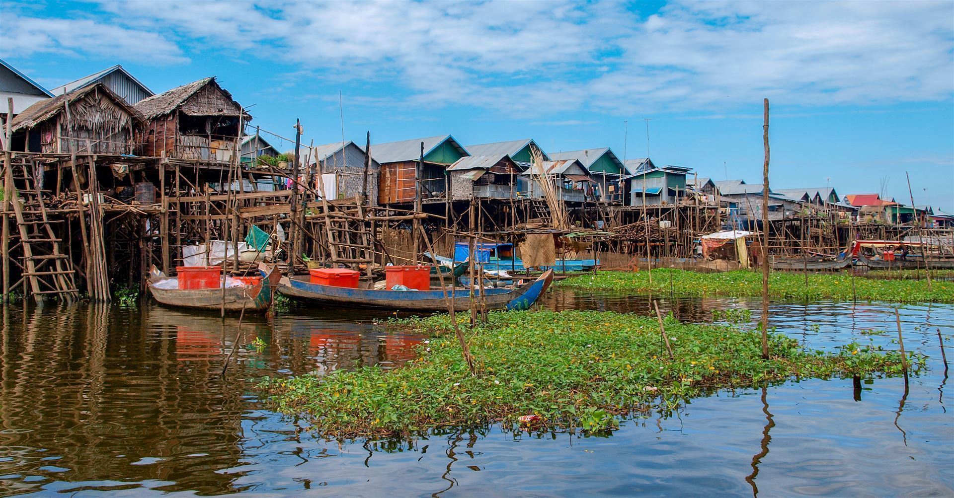 Stelzenhäuser am Tonle Sap