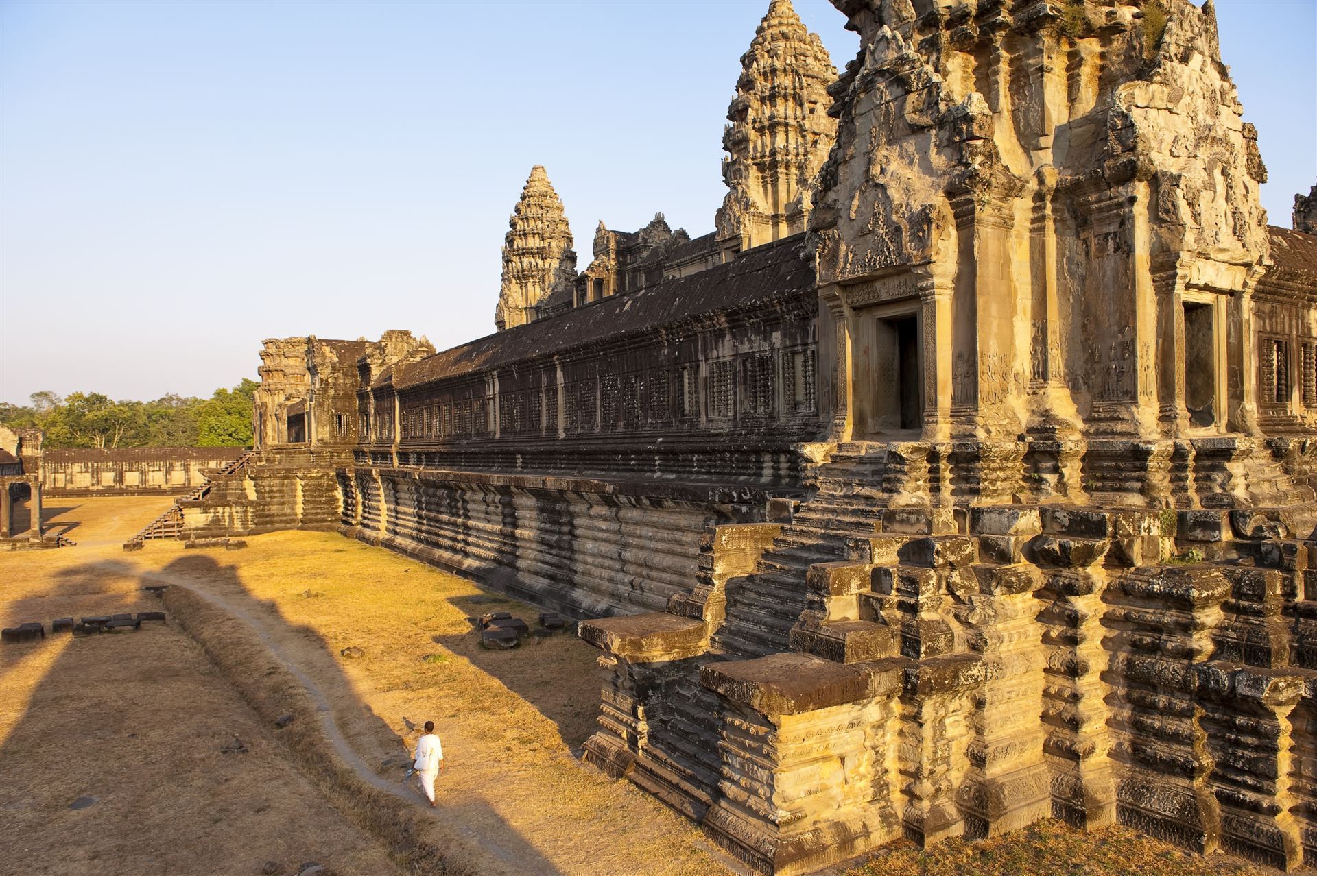 Angkor Wat bei Sonnenuntergang