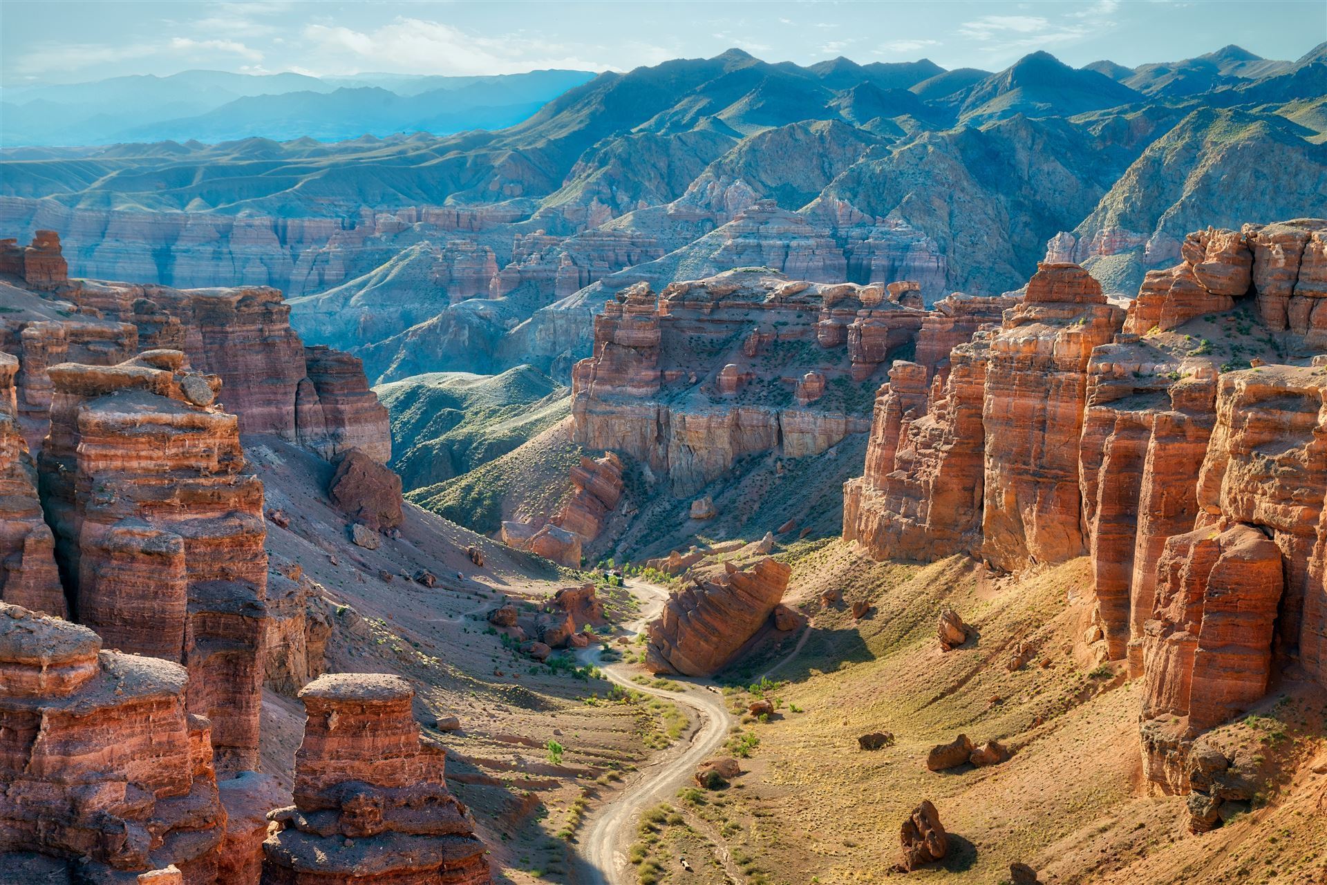 Blick auf dem Charyn Canyon