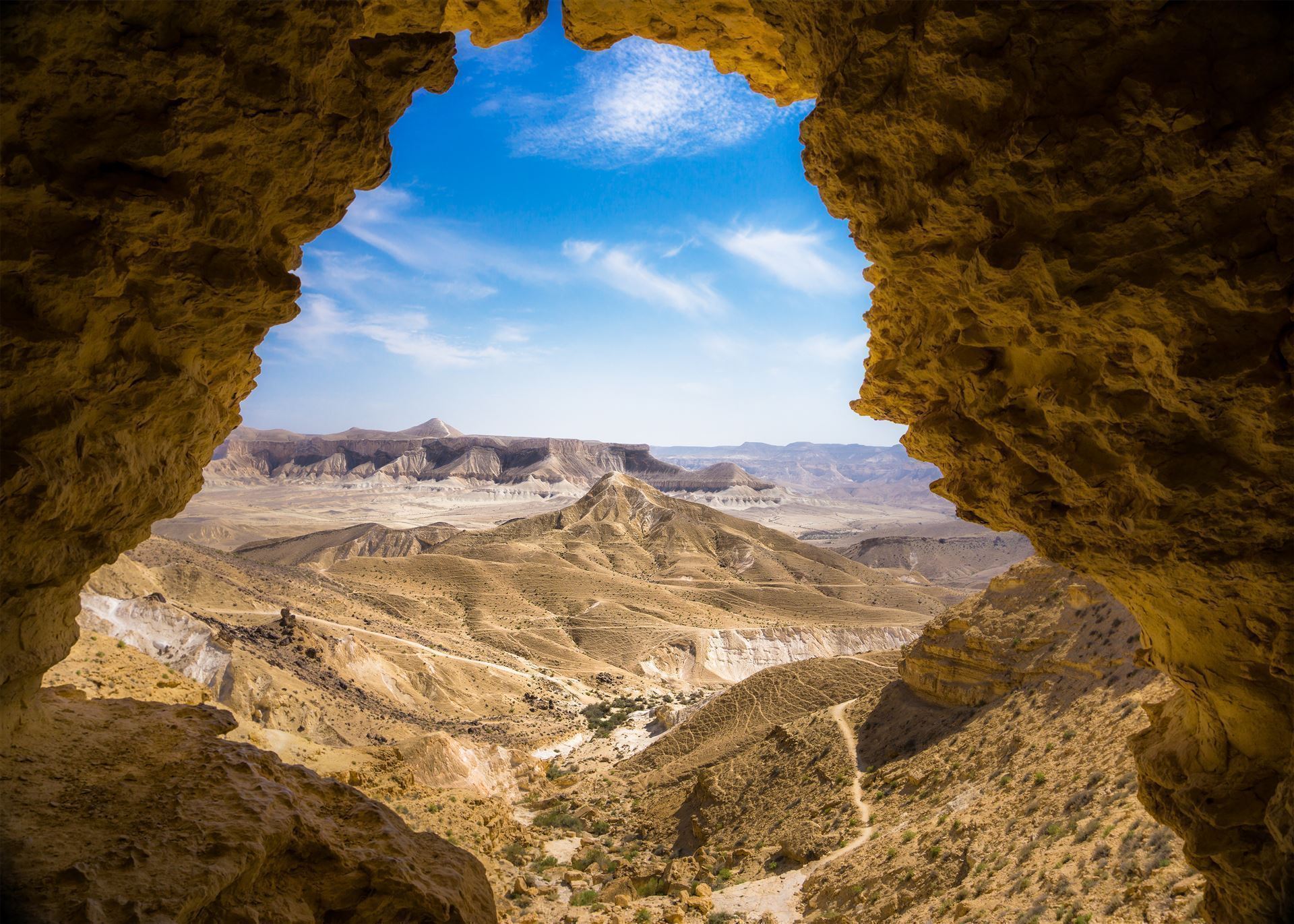 Blick aus der Höhle