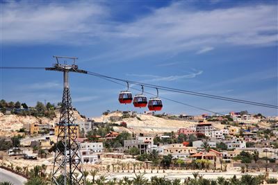 Seilbahn über Jericho