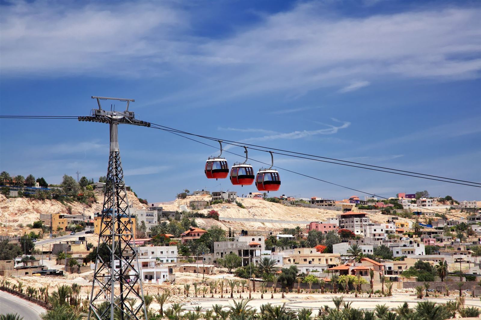 Seilbahn über Jericho