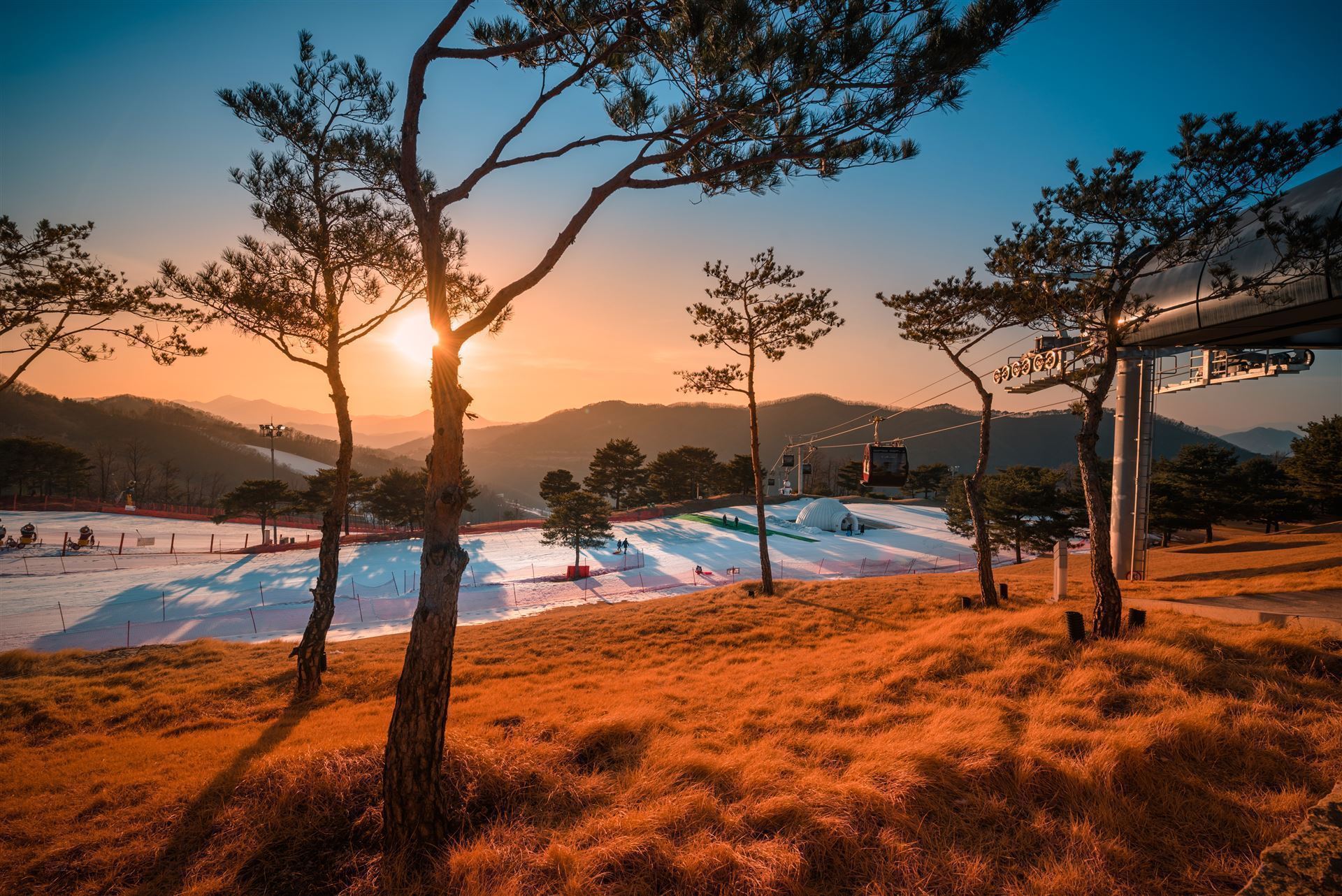 Skipisten Pyeongchang, Südkorea