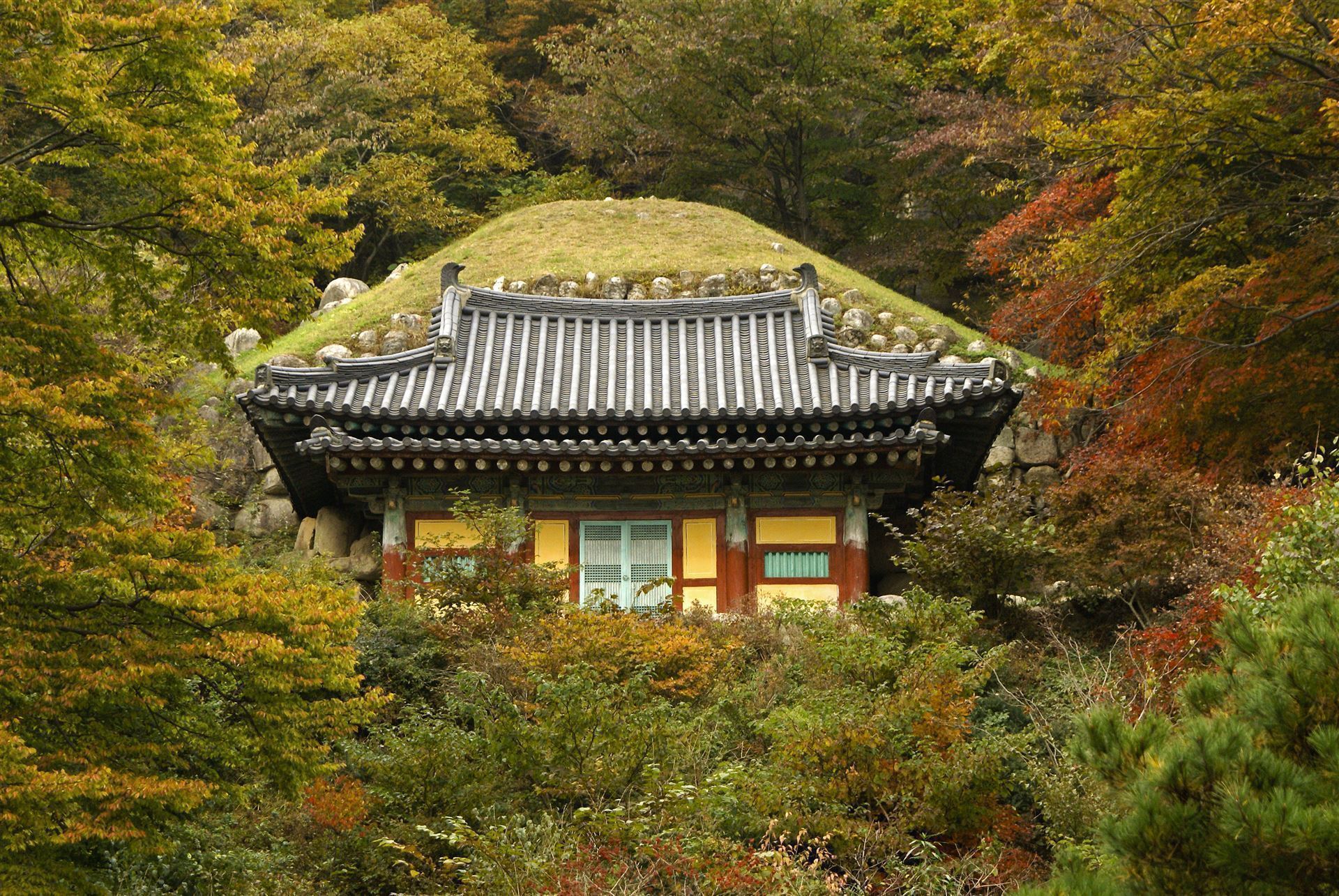 Seokguram Grotte im Herbst