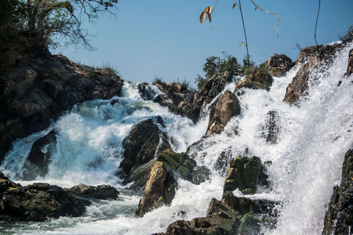 Wasserfall auf der Insel Don Det