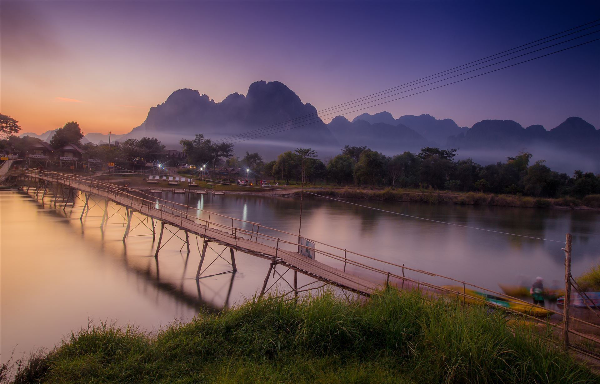 Sonnenuntergang Vang Vieng
