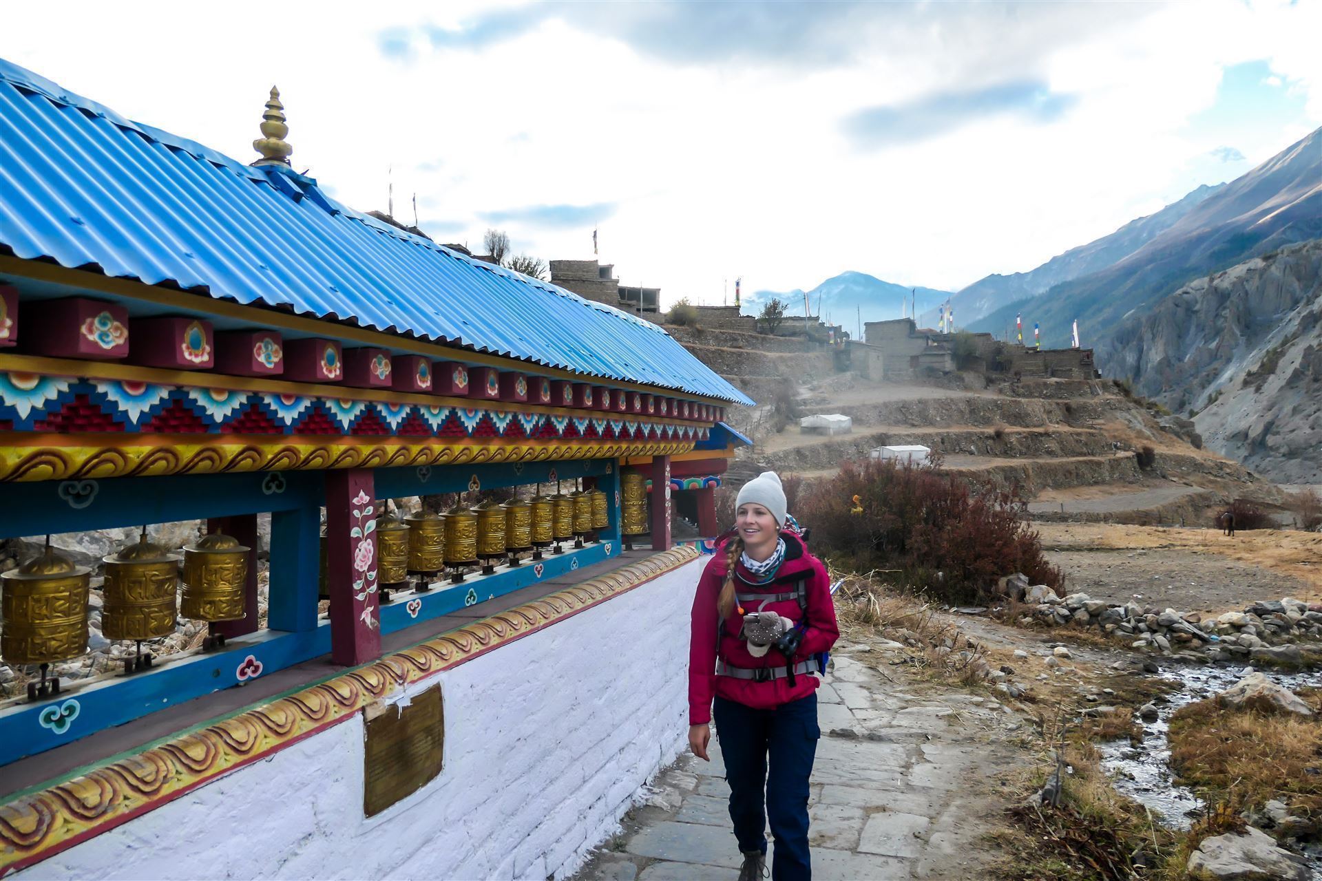 Gebetsmuehlen auf Annapurna