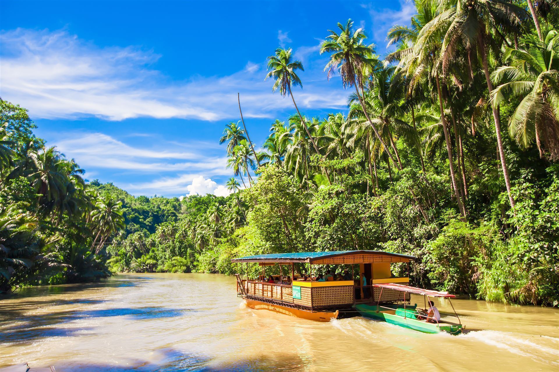 Schiff auf dem Loboc