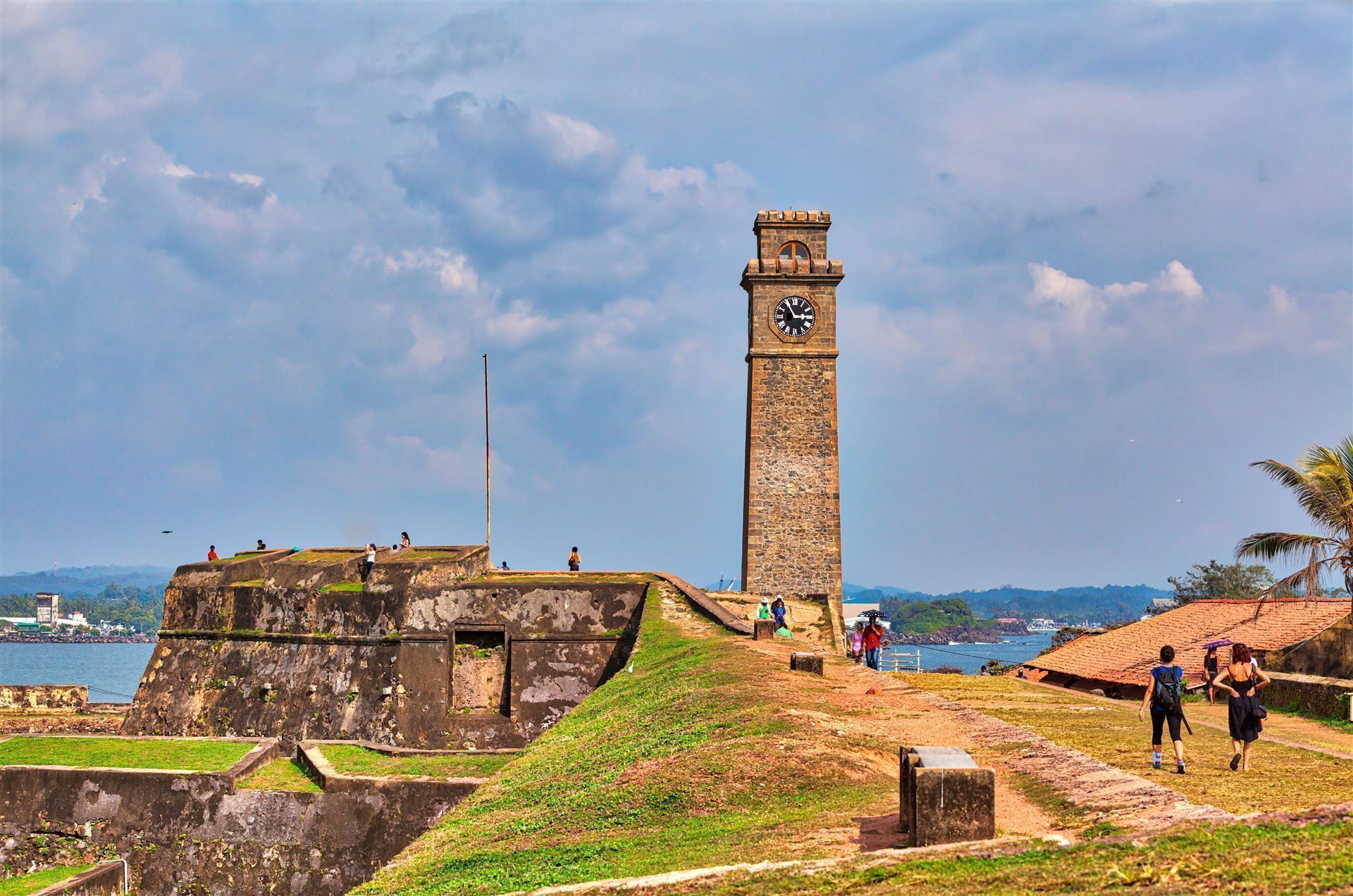 Galle Fort mit Besuchern