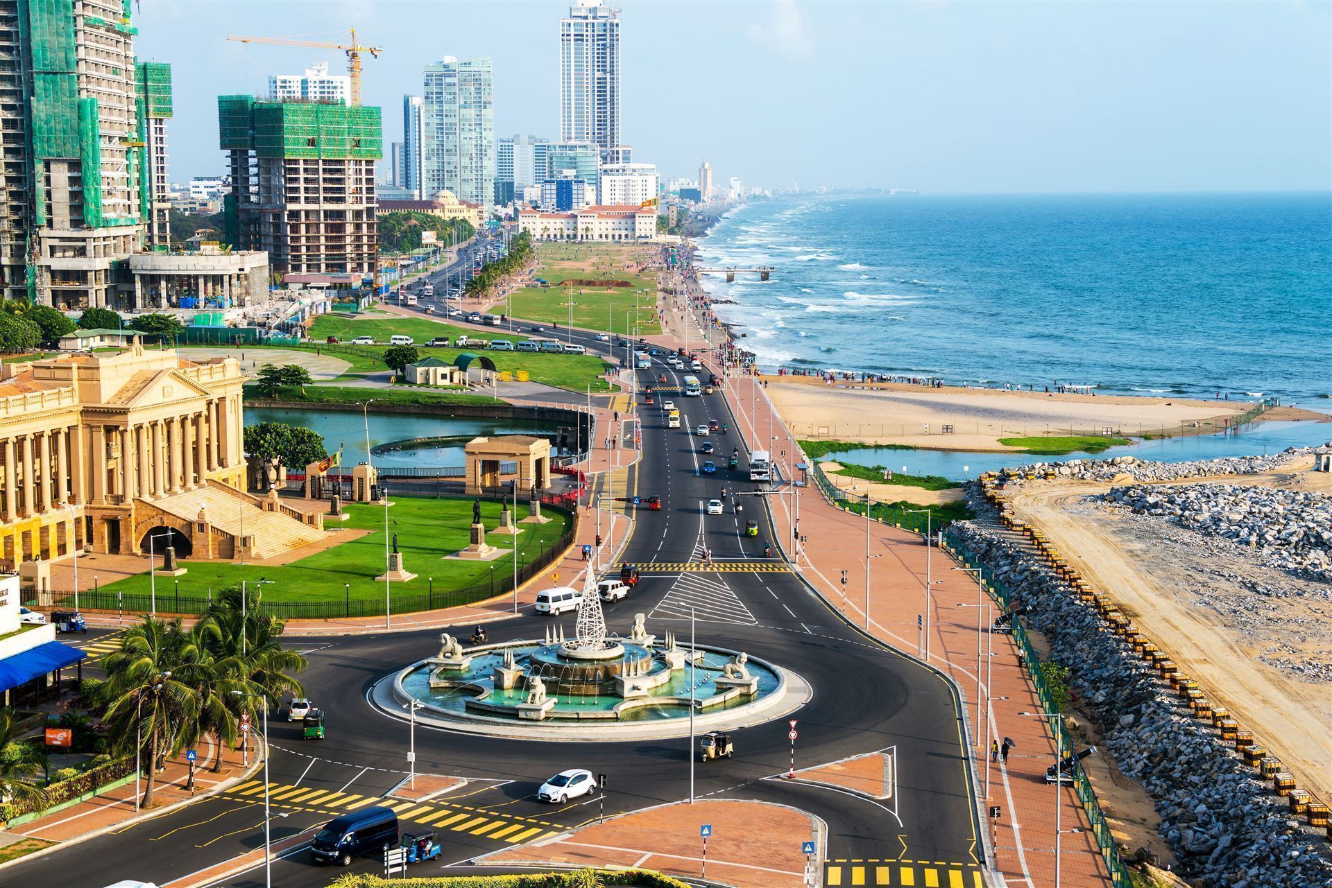 Moderne Häuser in Colombo