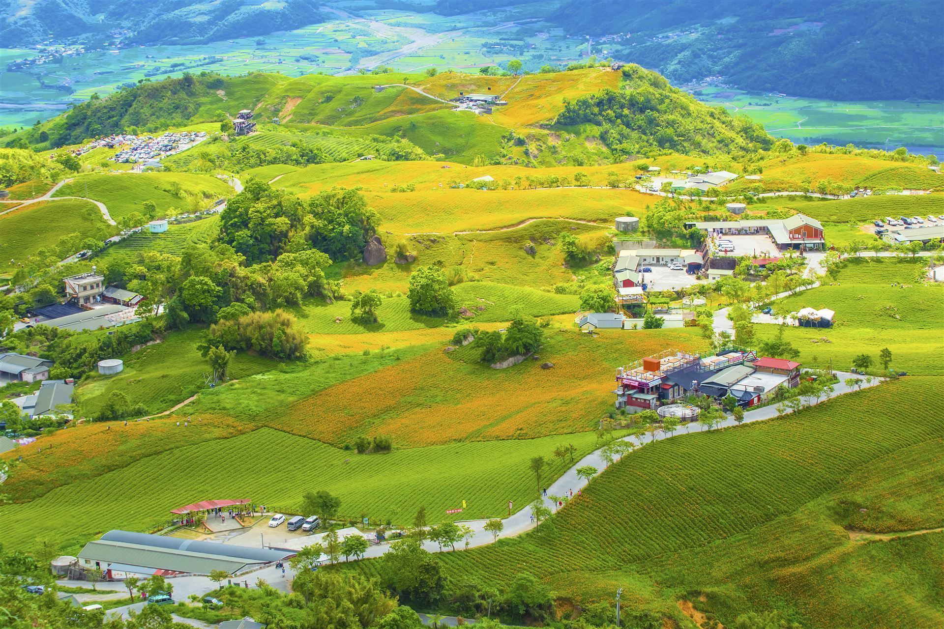 Blick auf die Landschaft