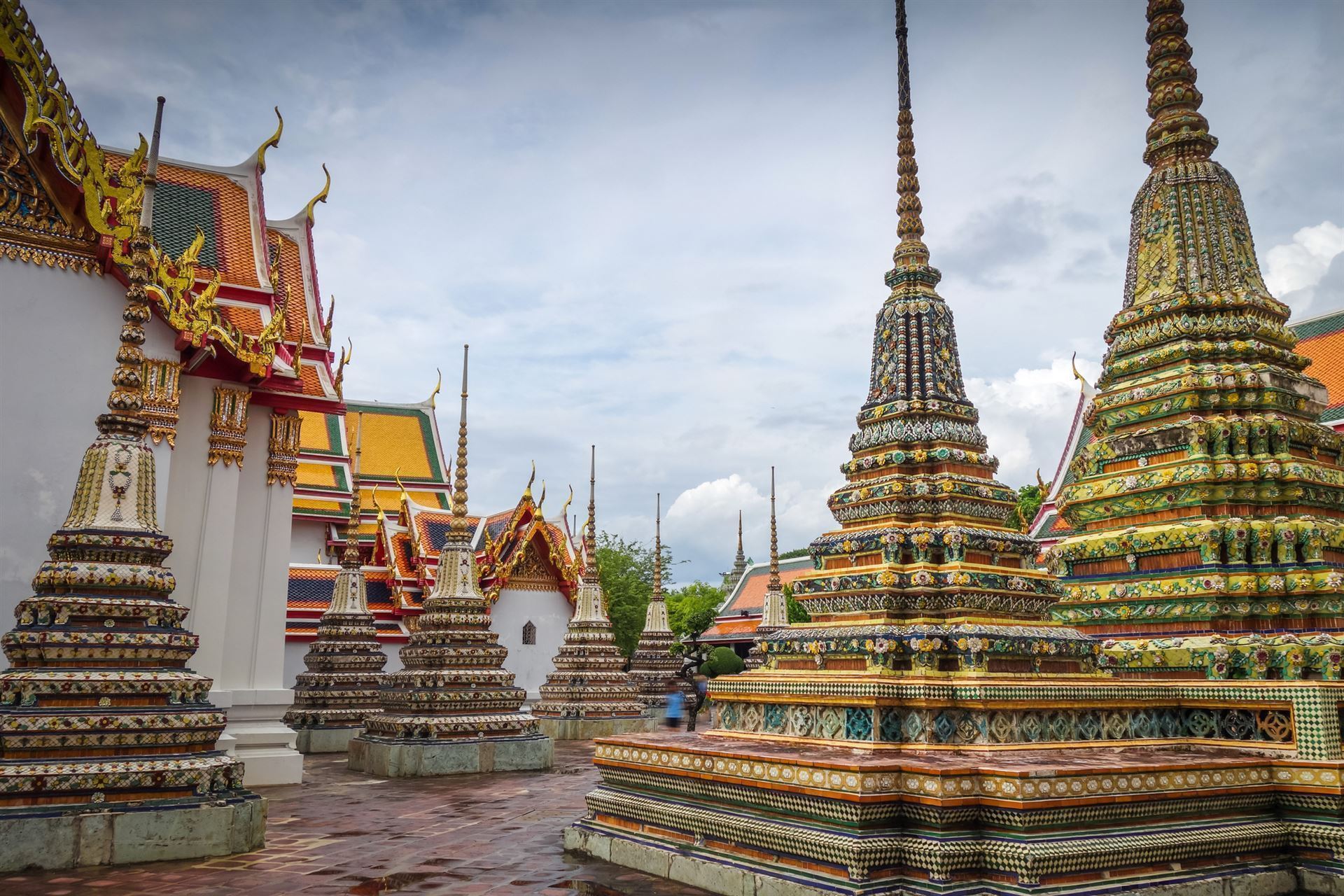 Blick auf Wat Pho