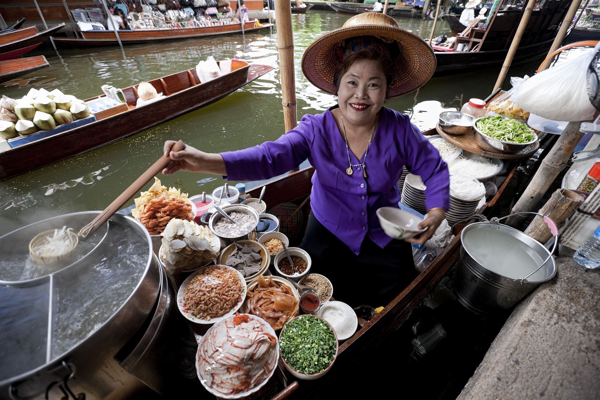 Damnoen Saduak Schwimmender Markt