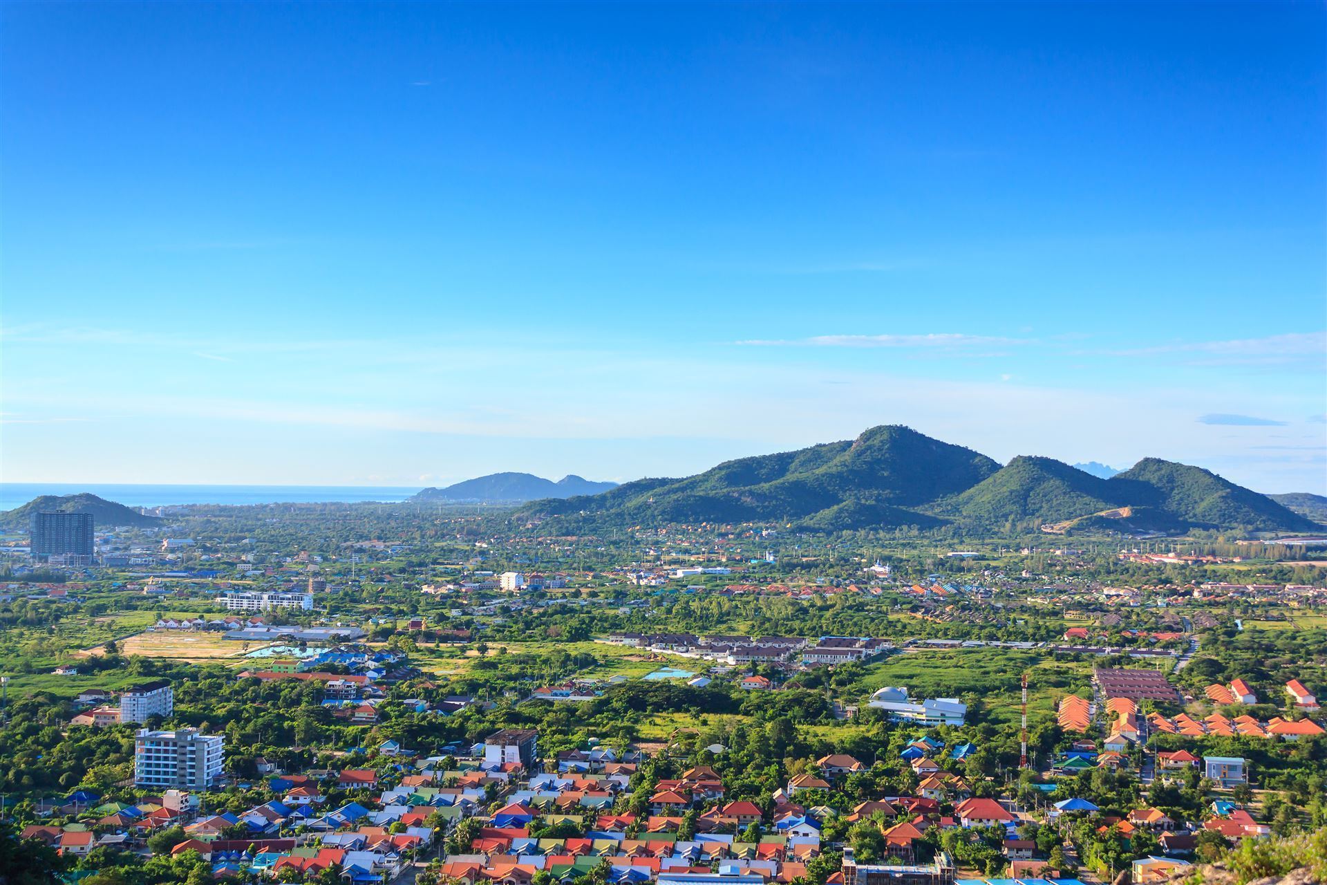 Blick auf die Stadt Hua Hin