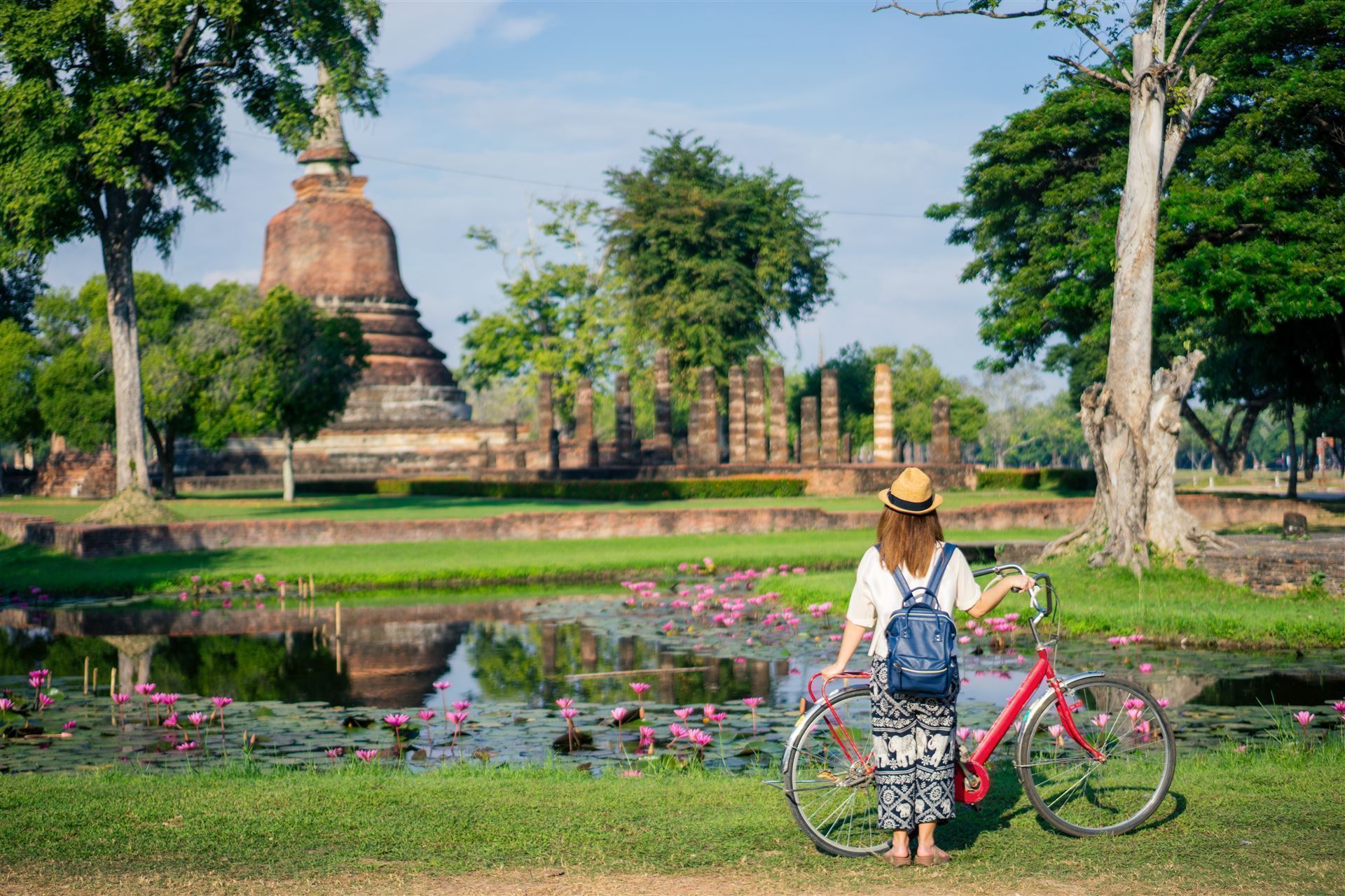 Sukhothai mit dem Rad