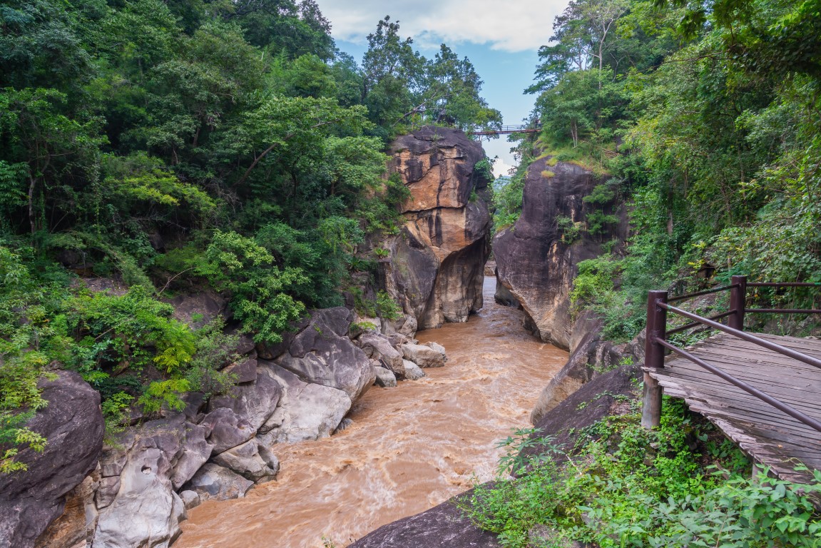 Op Luang Nationalpark Fluss